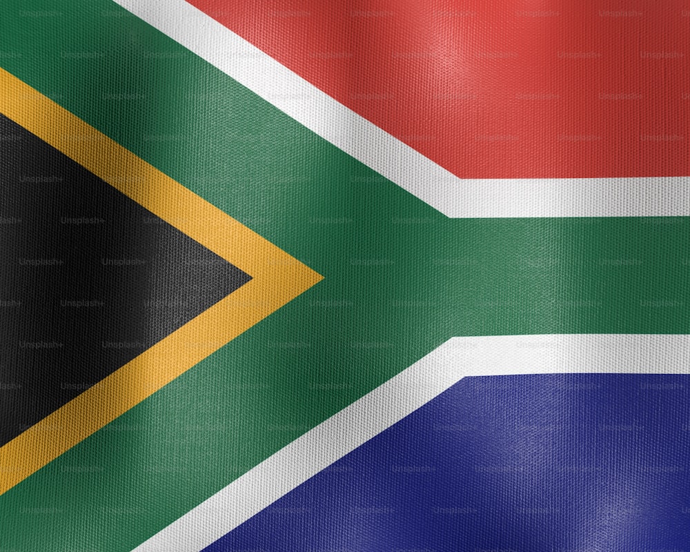 La bandera de Sudáfrica
