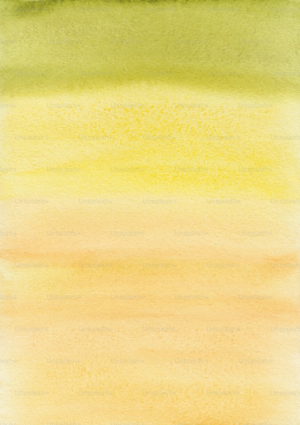 黄色と緑の背景の水彩画