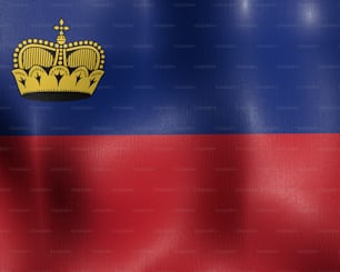 a flag with a crown on top of it