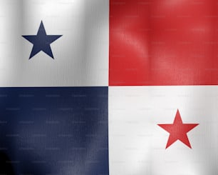un gros plan d’un drapeau avec une étoile dessus