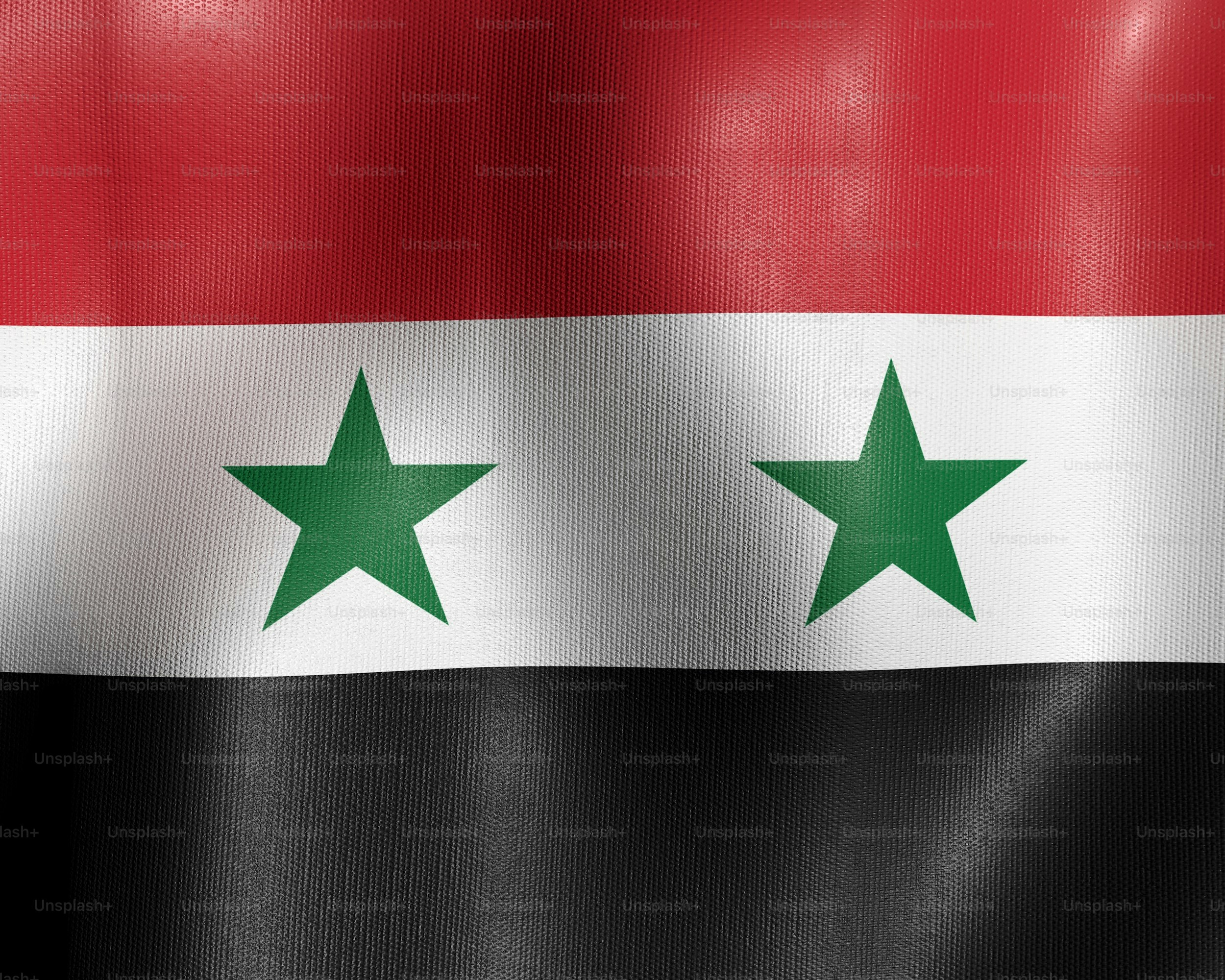 the flag of jordan waving in the wind