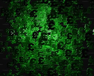 Un montón de bitcoins que son todos verdes