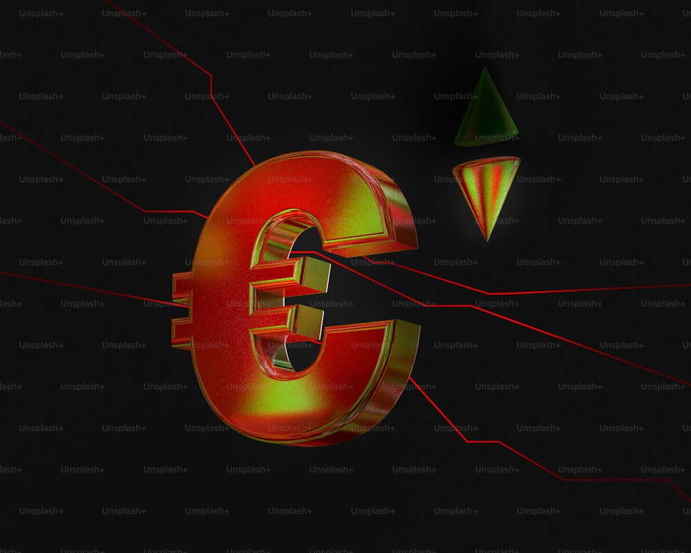 a 3d image of the letter e and a diamond