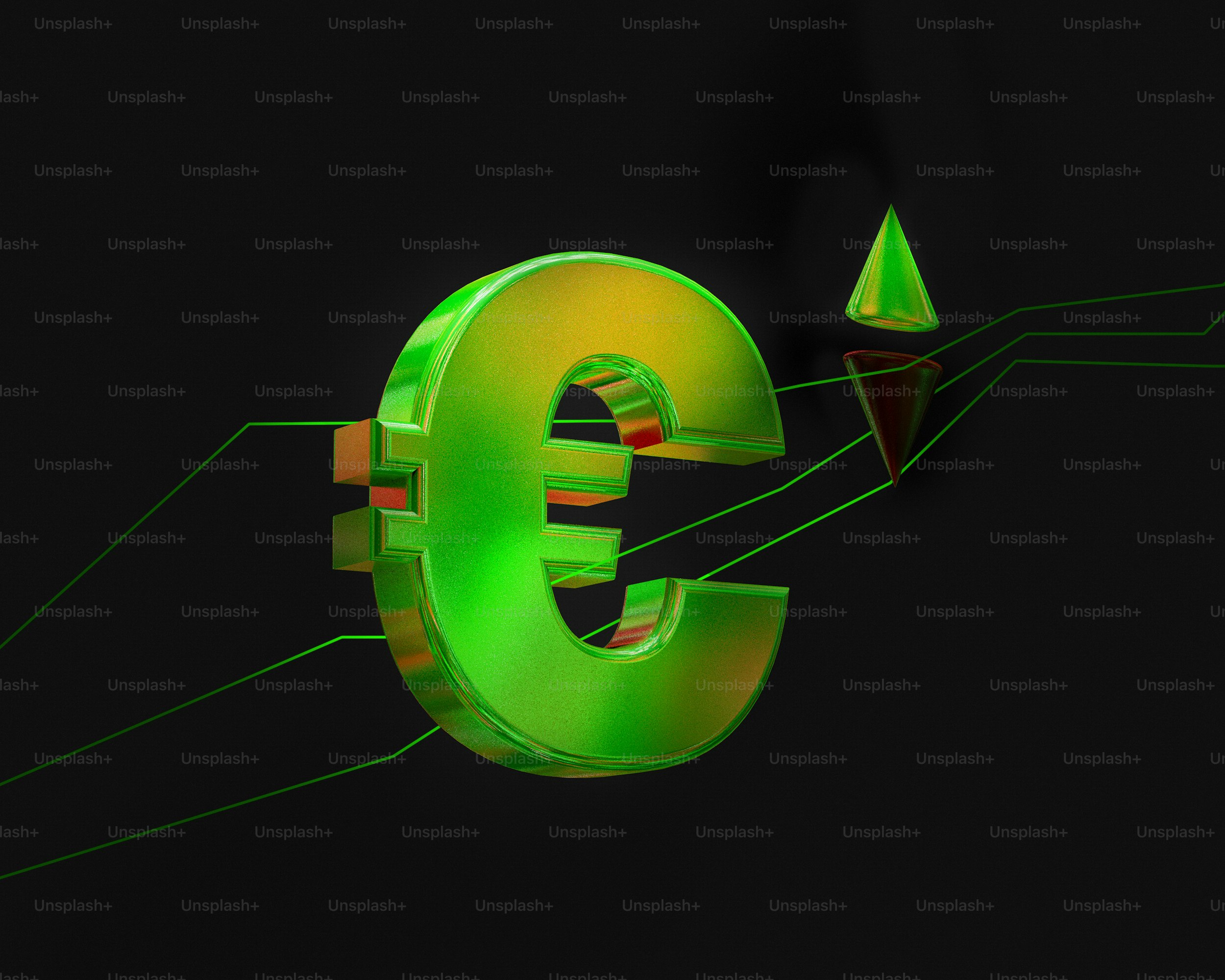 Investing : Euro Fluctuating Value - Unsplash+ Production Item #UNI-1.046 - RSDB™