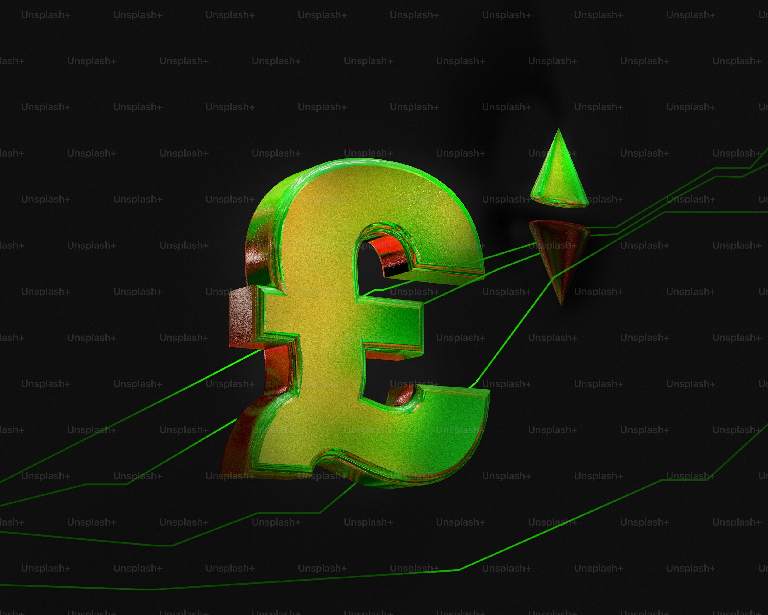 Investing : Sterling Pound Fluctuating Value - Unsplash+ Production Item #UNI-1.047 - RSDB™