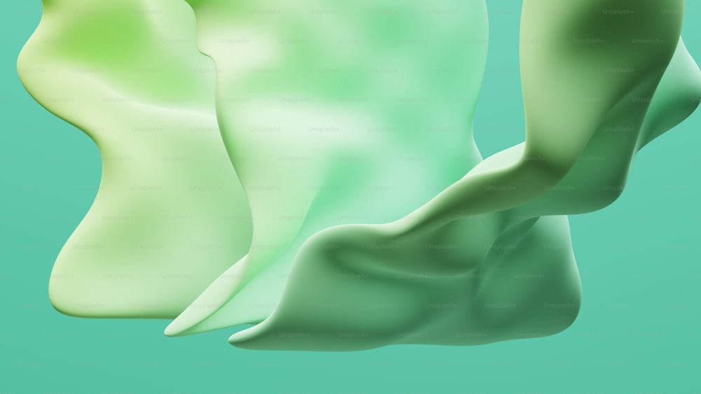 um close up de um objeto verde e branco