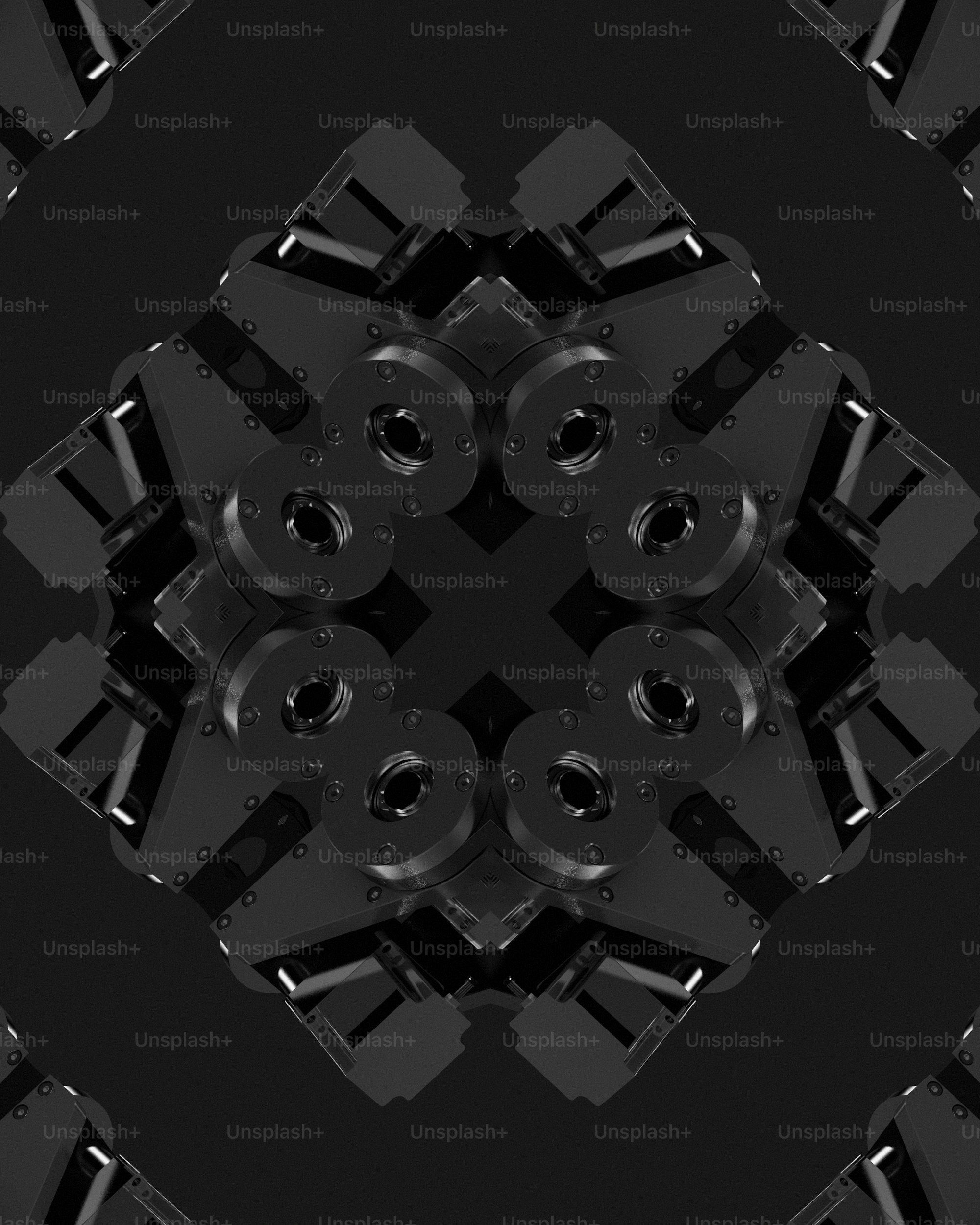 A black and white photo of a circular object photo – Abstract Image on ...