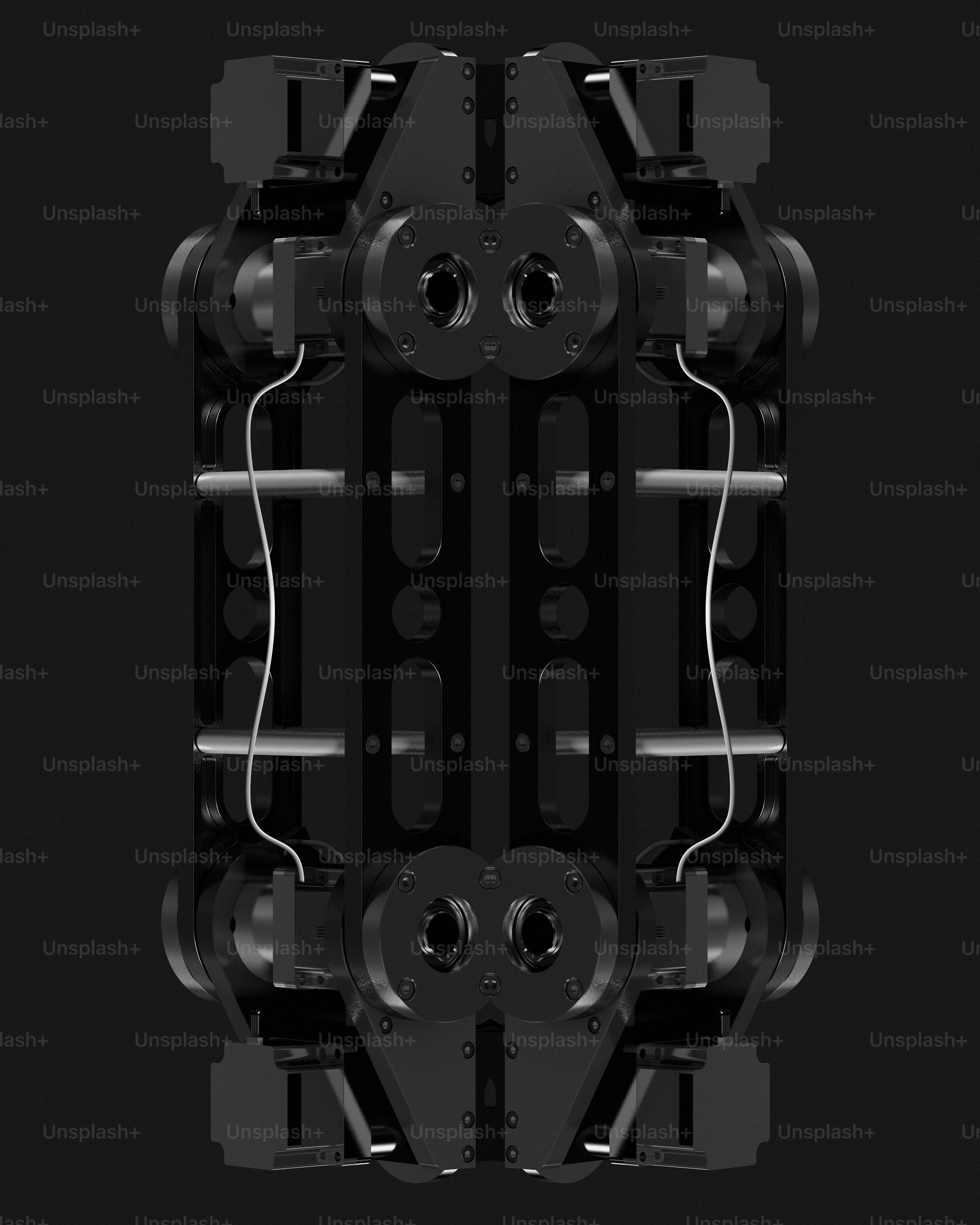 a black and white photo of a machine