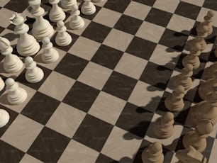 ein computergeneriertes Bild eines Schachbretts
