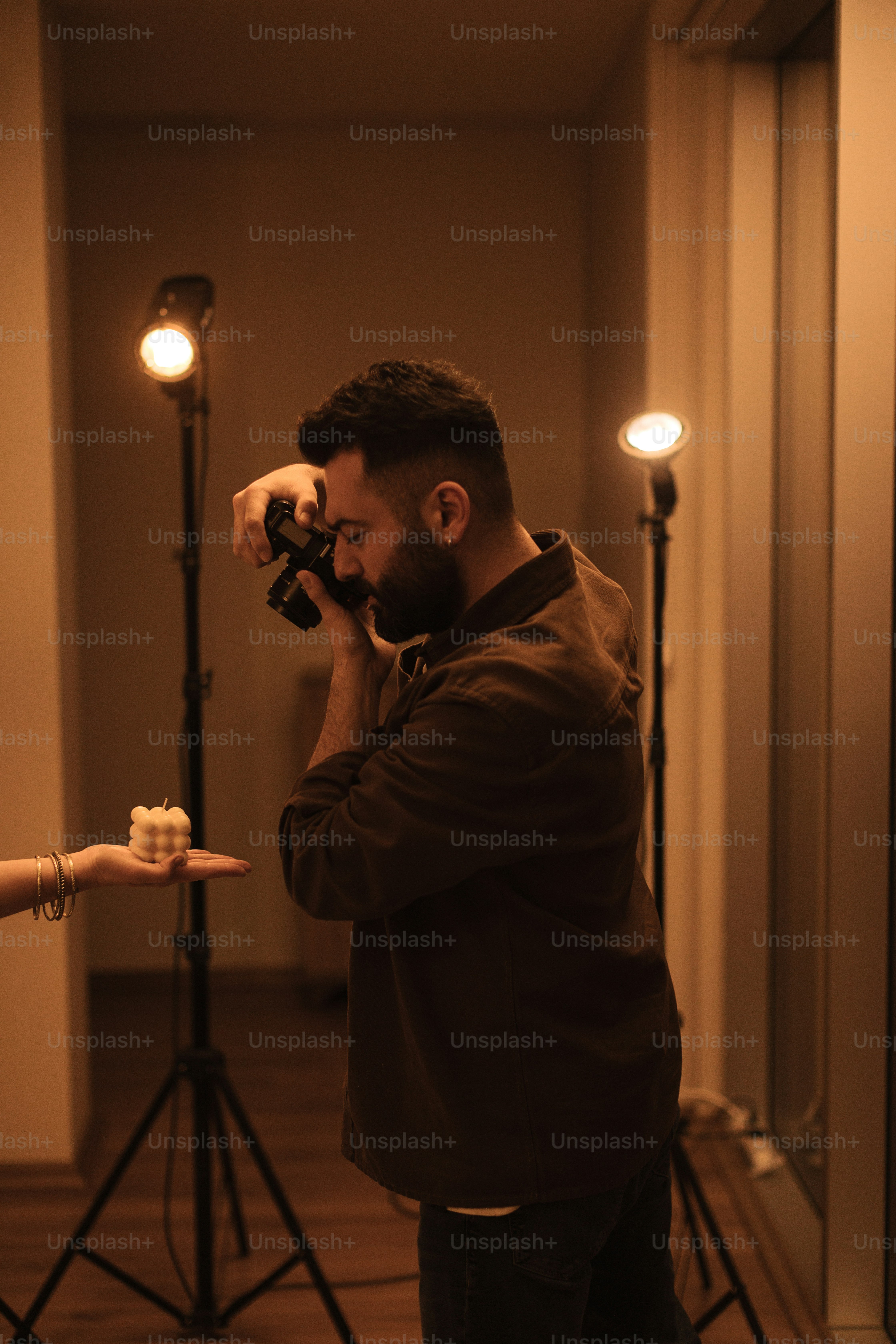 a man taking a picture of himself in a mirror