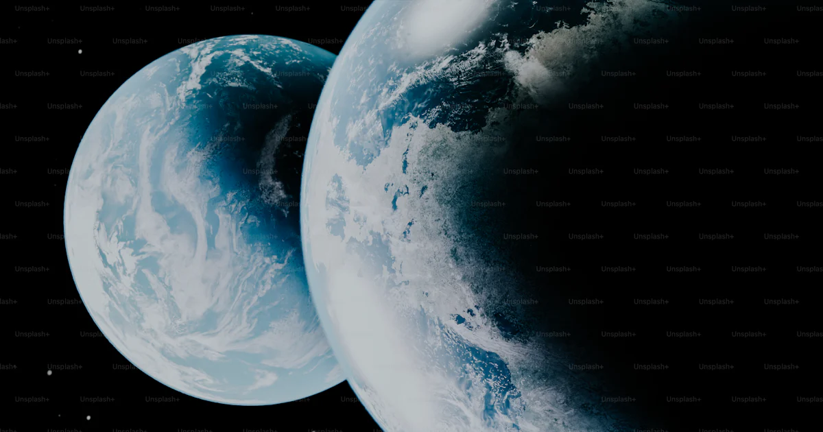 Two Planets Col A close up of two planets in the sky photo – Space Image on Unsplash
