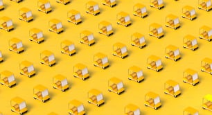 a yellow background with a lot of yellow and white boxes