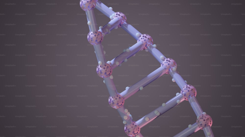 a computer generated image of a ladder