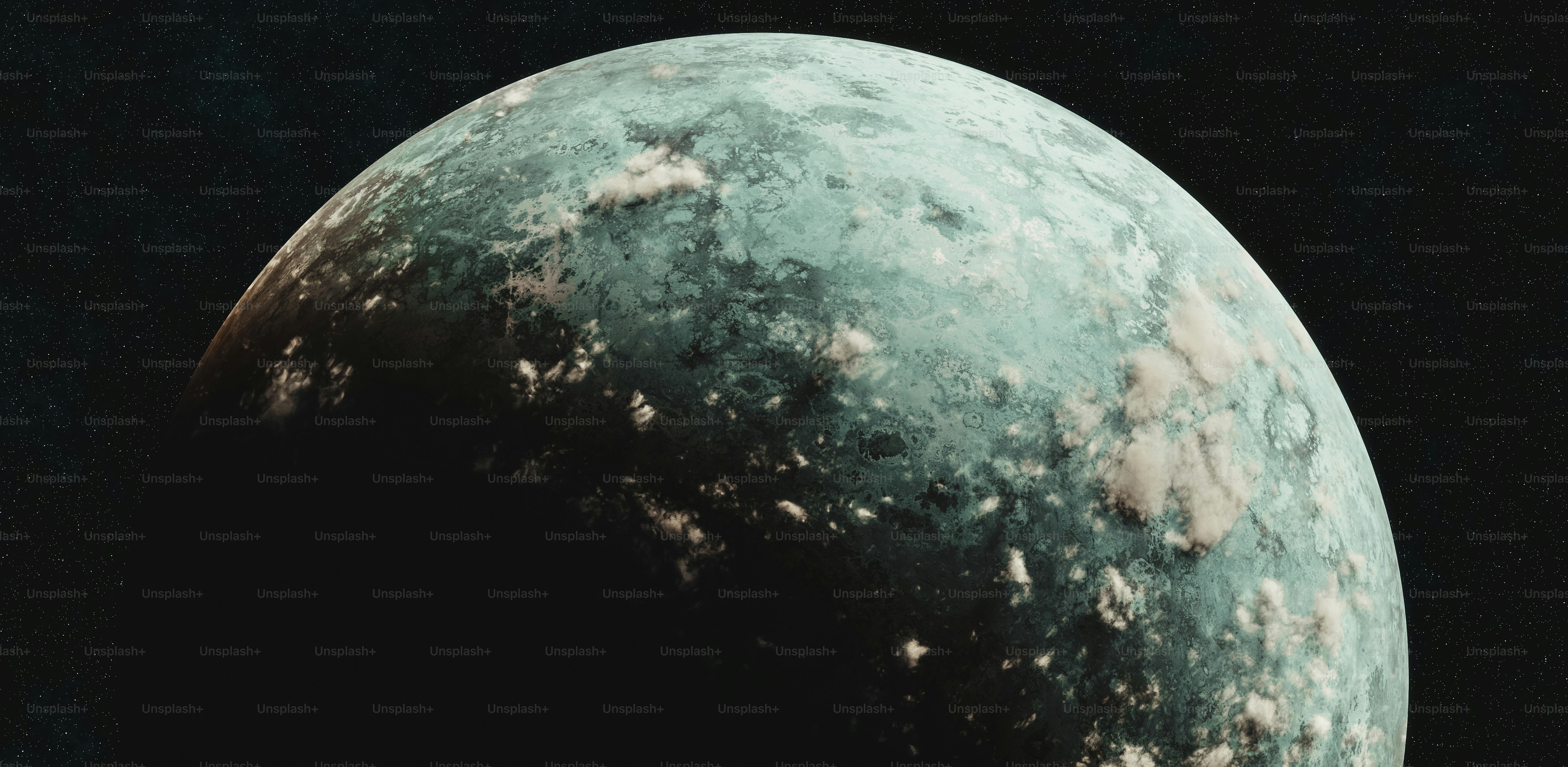 a close up of the surface of a planet