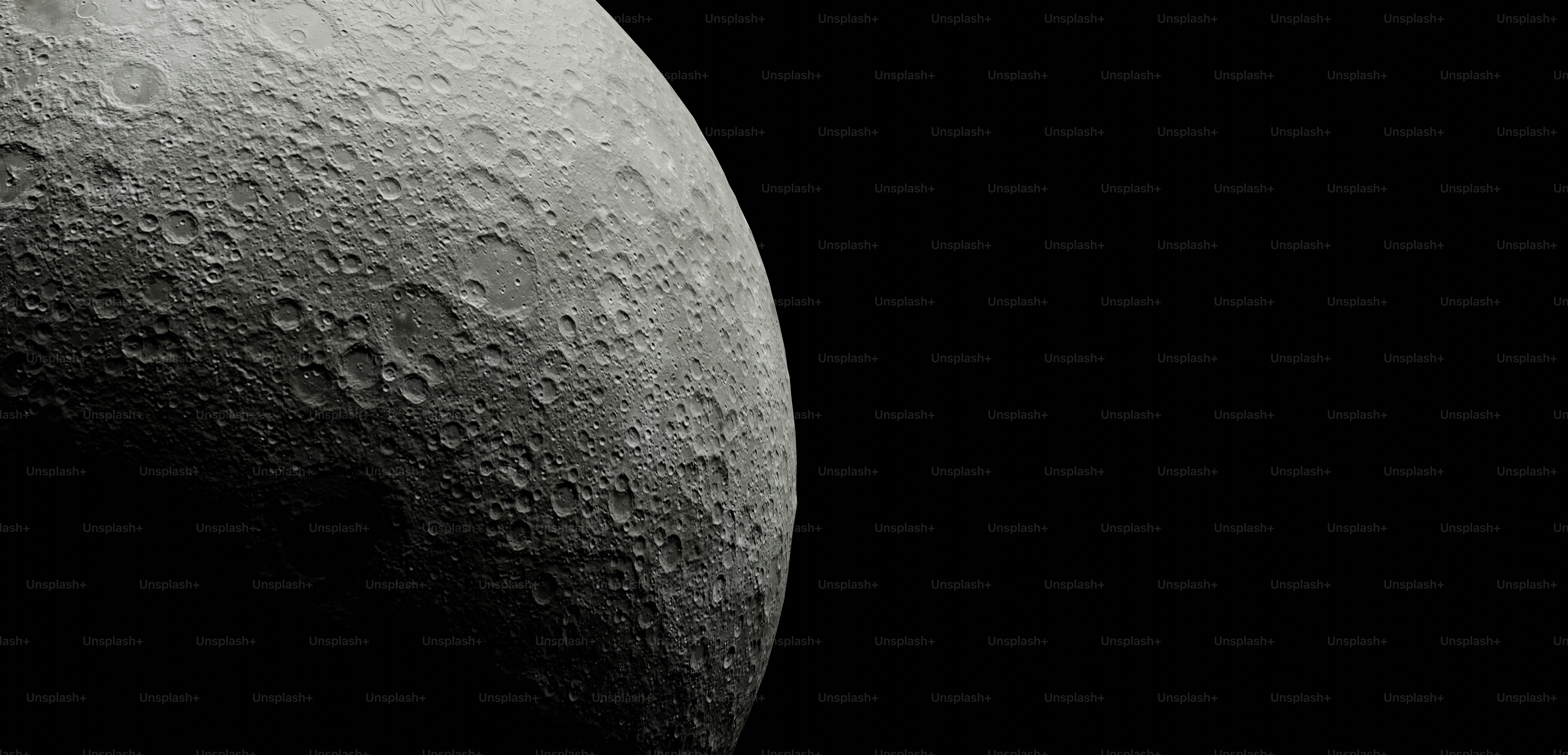 a close up of the moon with a black background