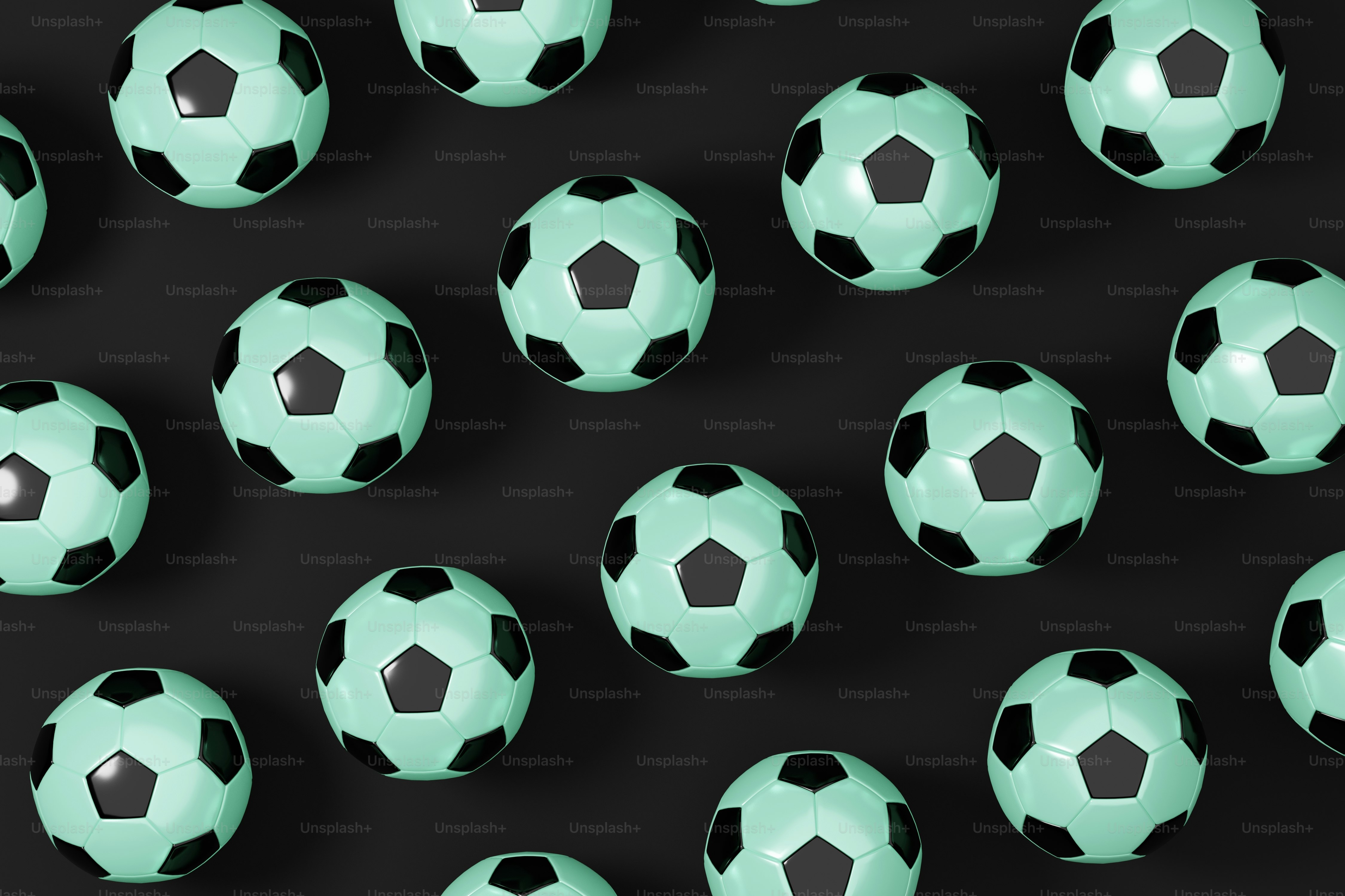 Soccer balls pattern