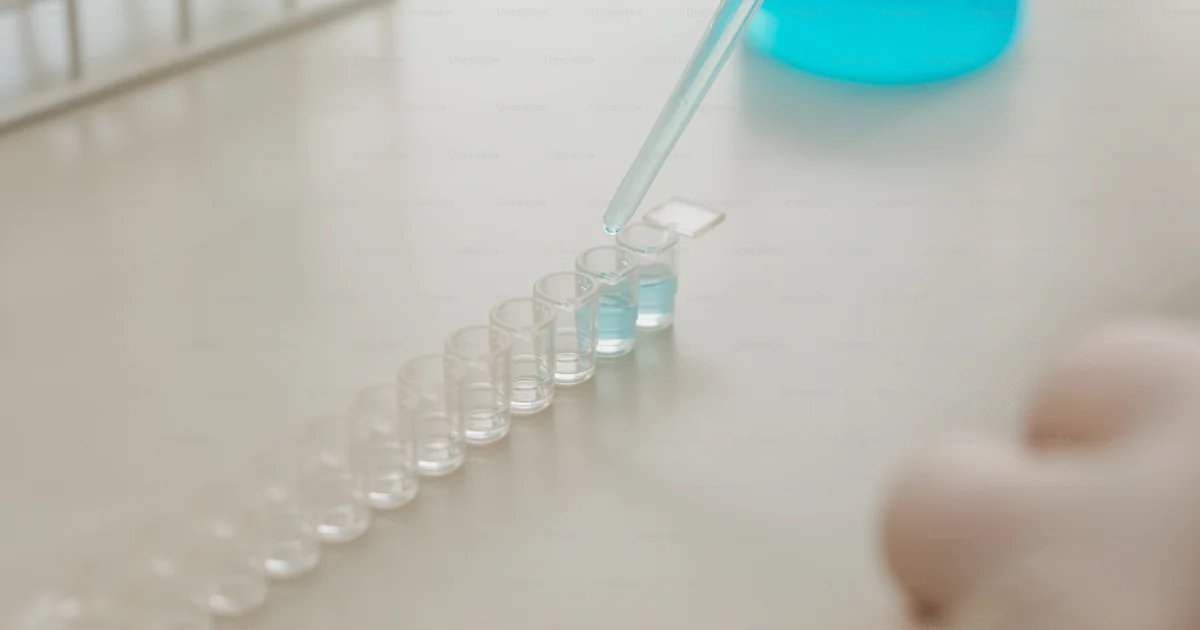 A lab filled with test tubes filled with liquid photo – Laboratory ...