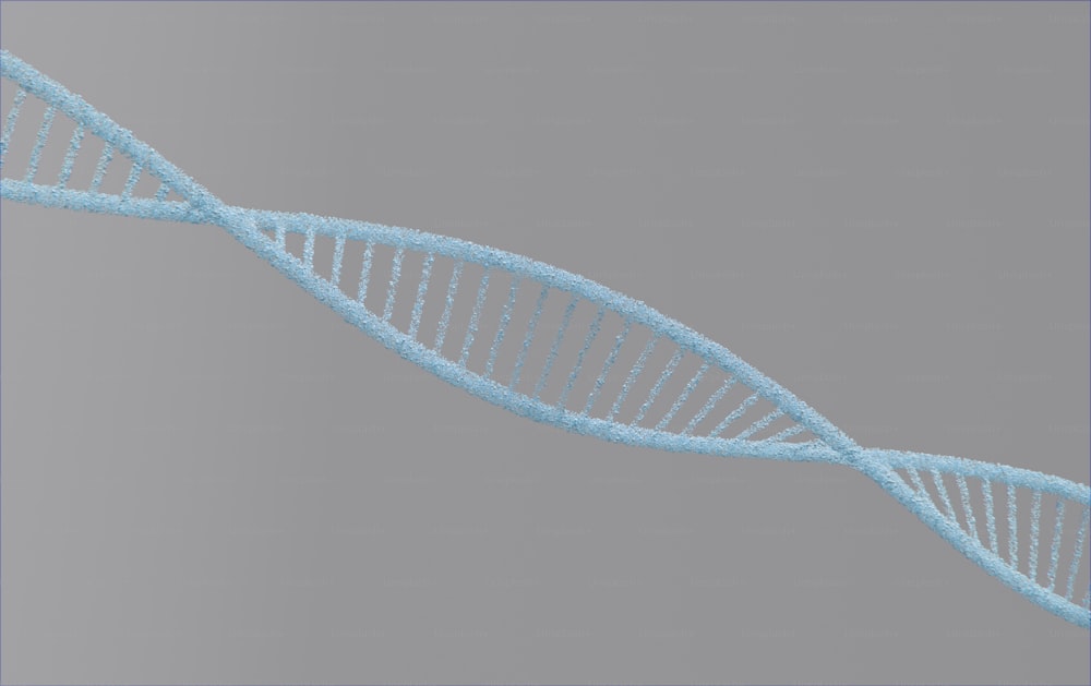 a 3d rendering of a double - strand of blue - colored strands