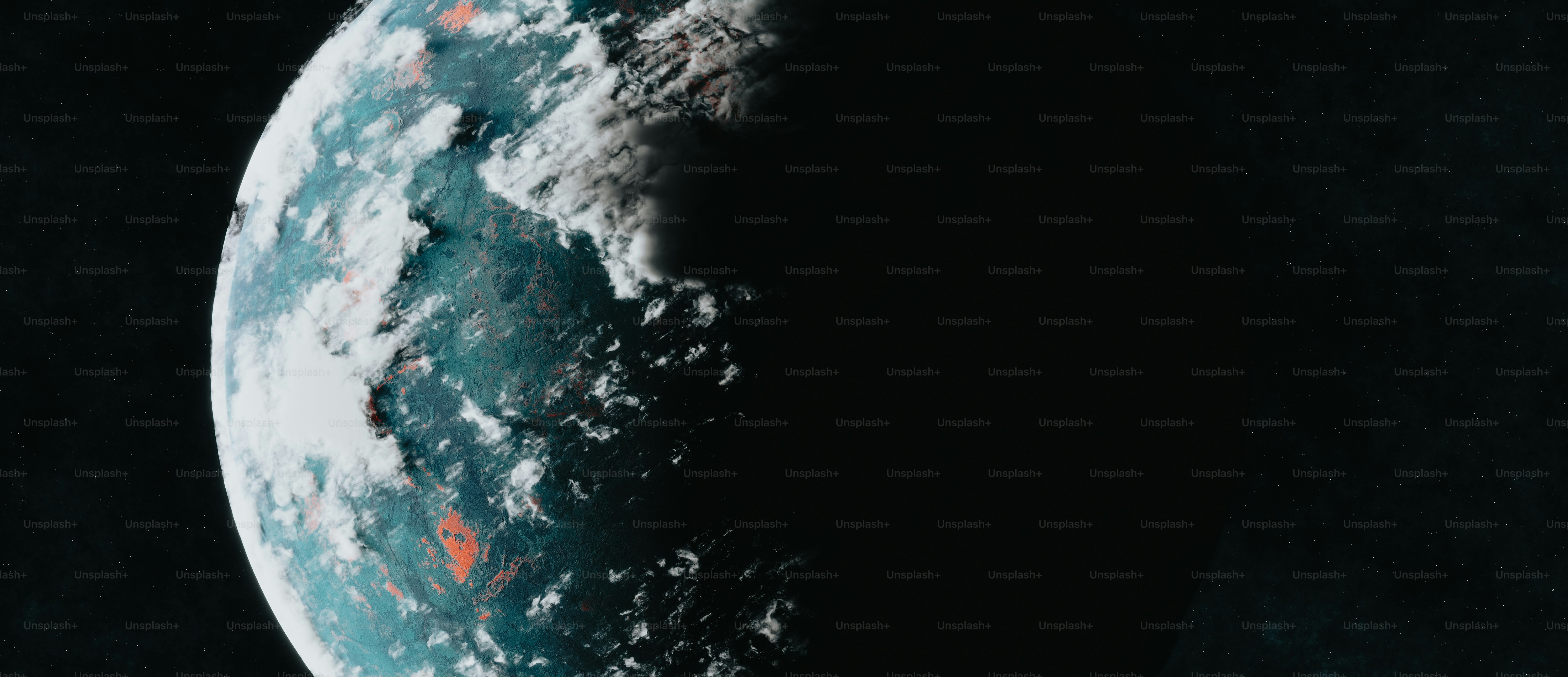 Une vue rapprochée de la Terre depuis l’espace
