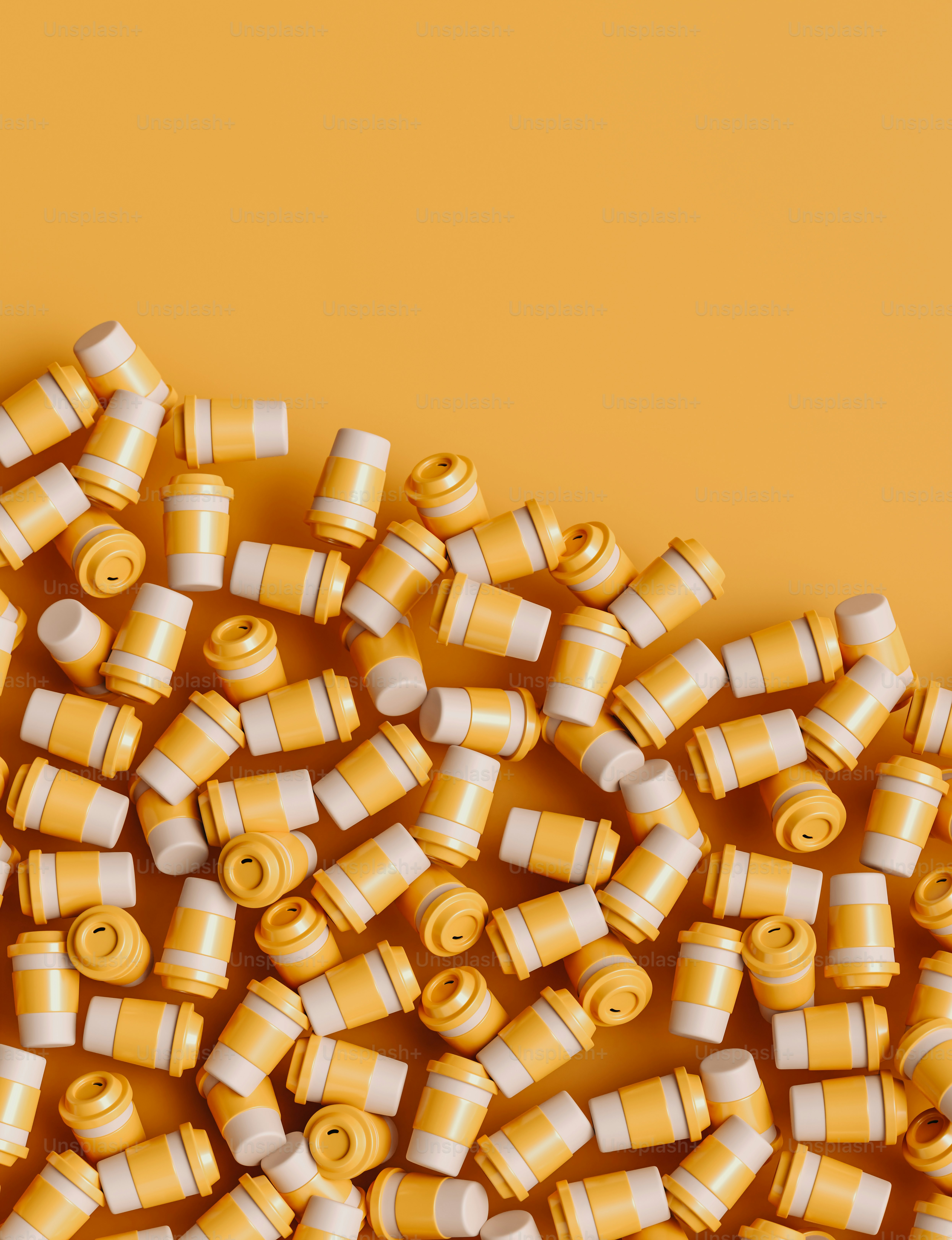 A bunch of yellow and white boxes on a yellow surface photo – Maths ...