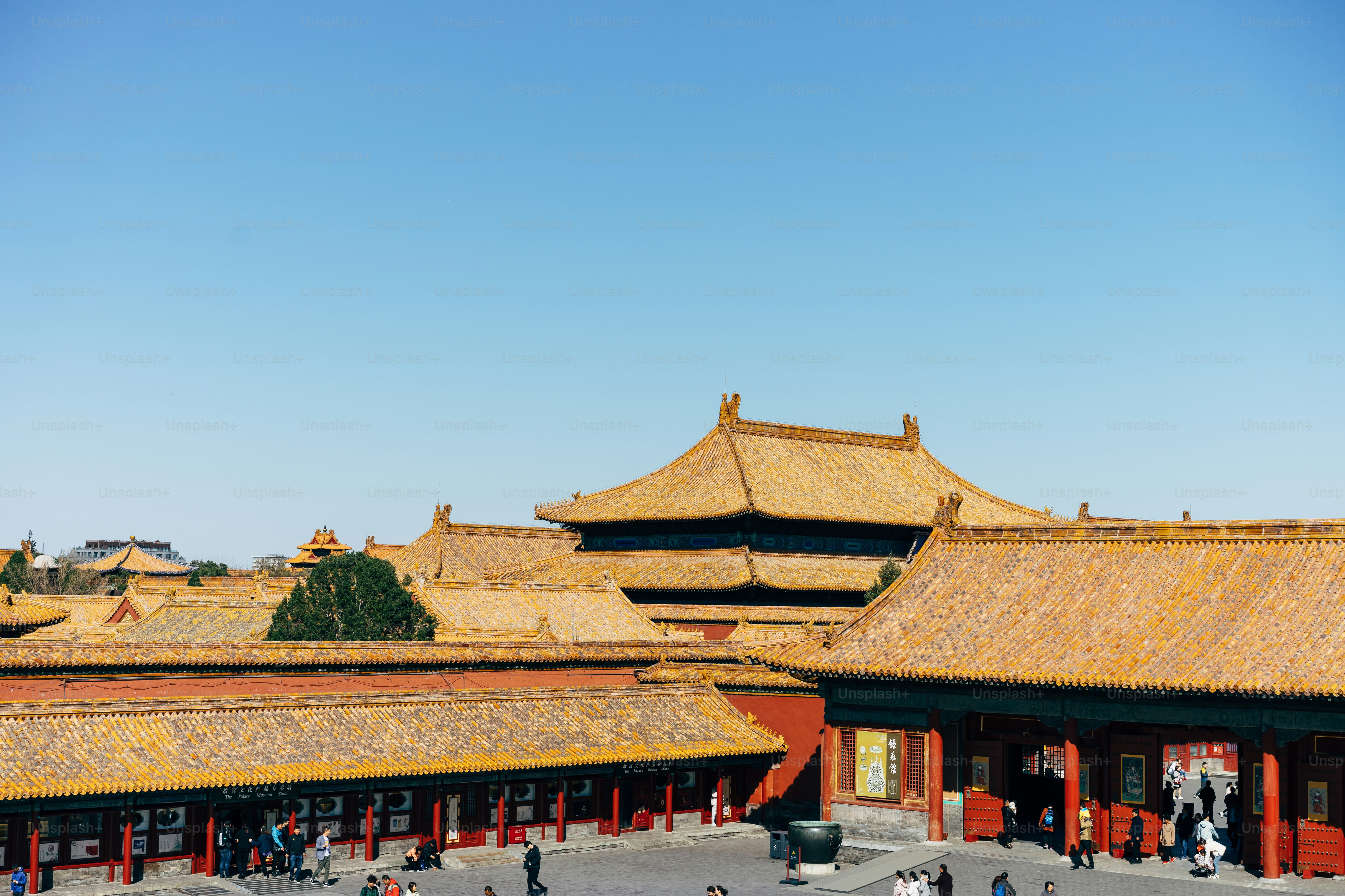 simple photo of the forbidden city in beijing, china