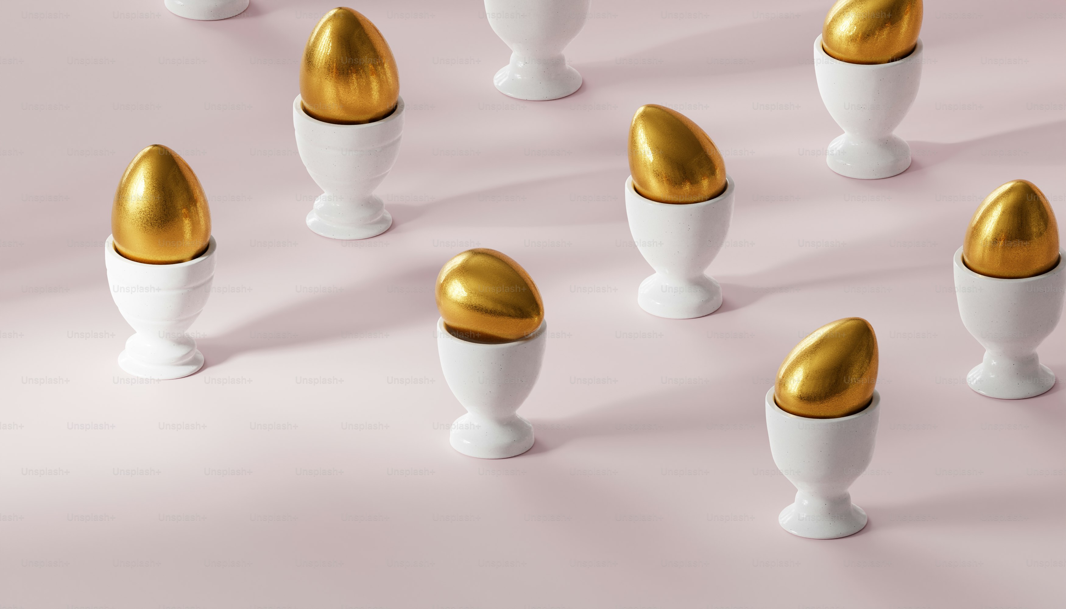 A group of white and gold egg shells photo – Easter Image on Unsplash