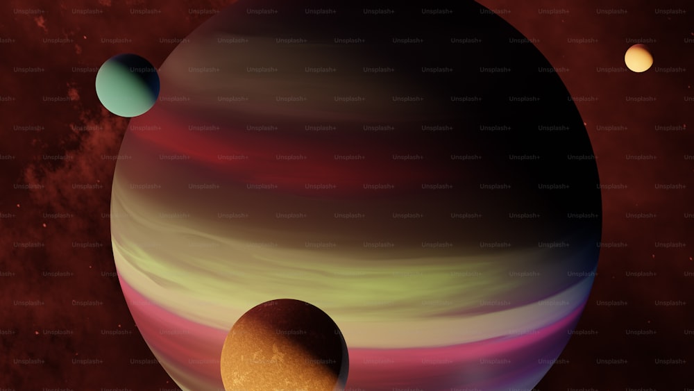 Rappresentazione artistica dei pianeti nel sistema solare