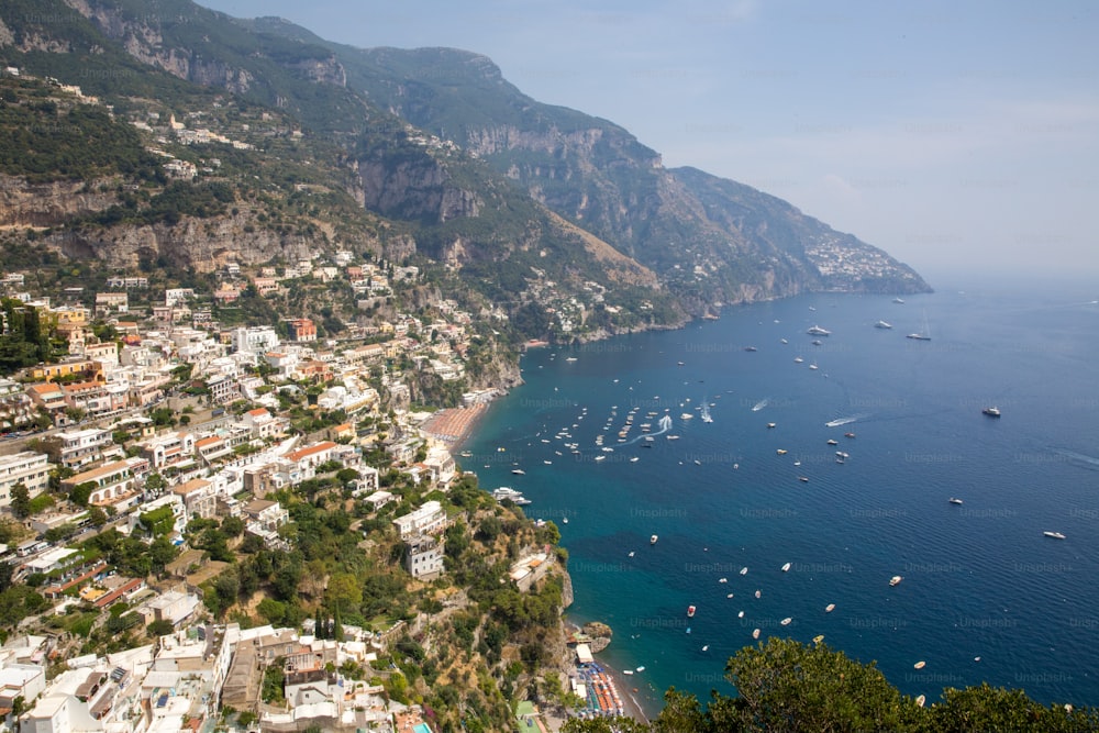 a large body of water filled with lots of boats