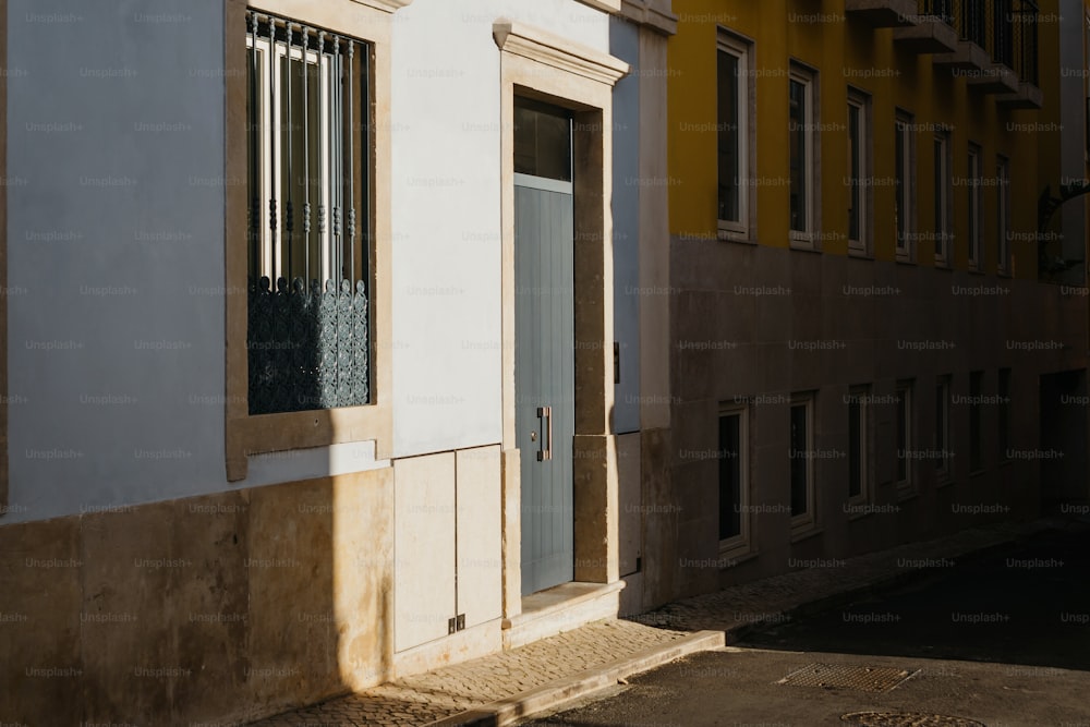 a building with a window and a door