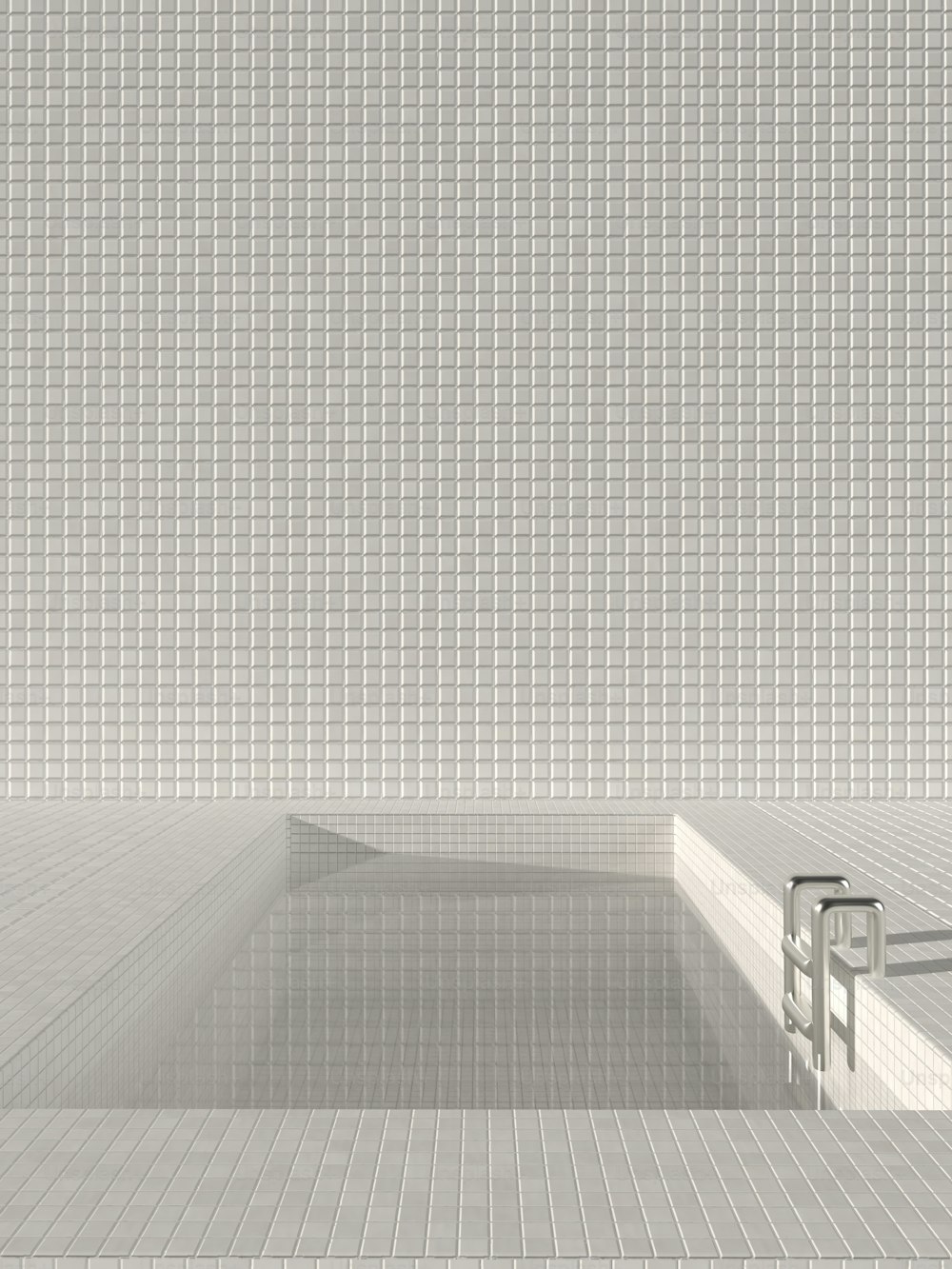 세면대와 변기가 있는 흰색 타일 욕실