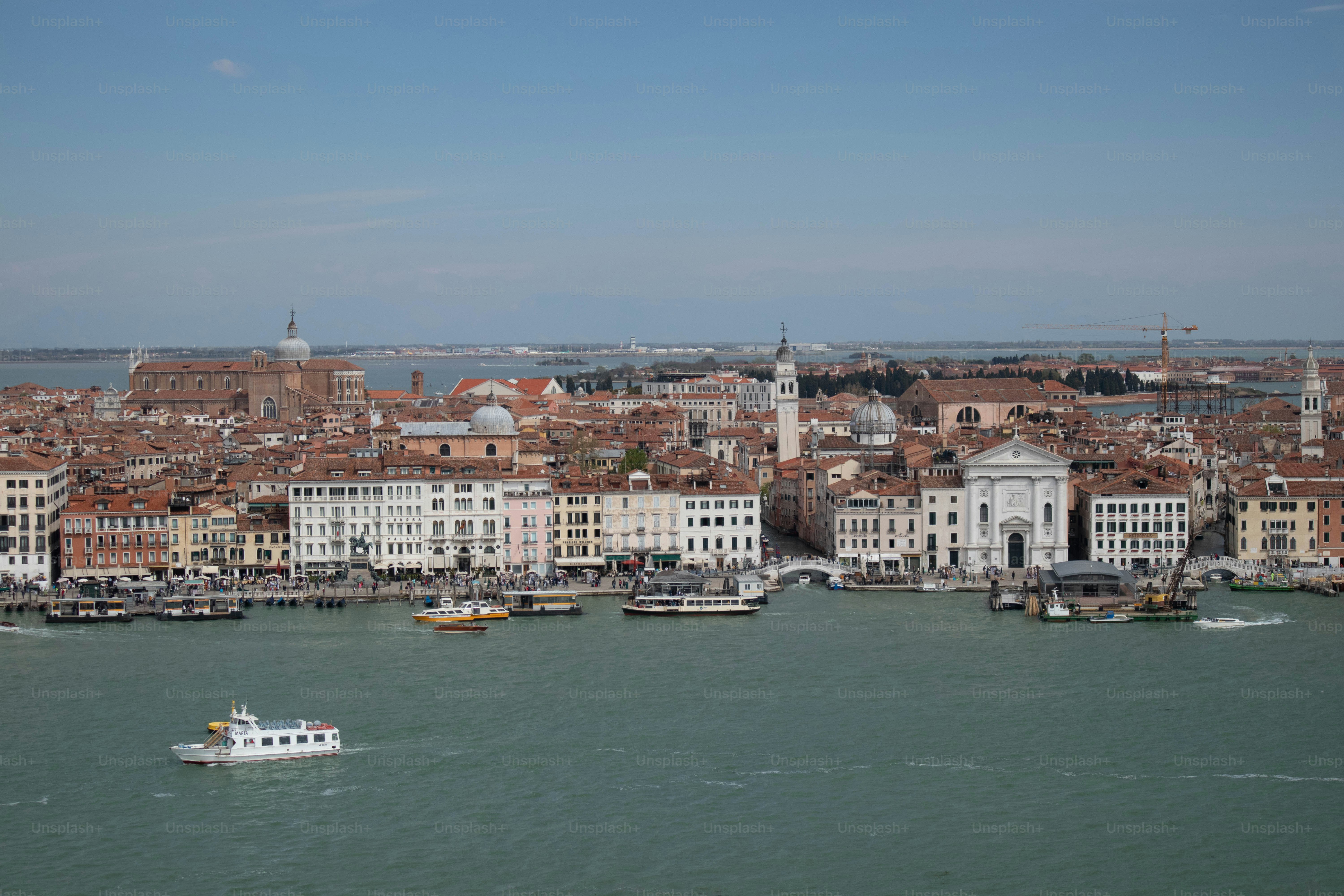 a large body of water filled with lots of boats