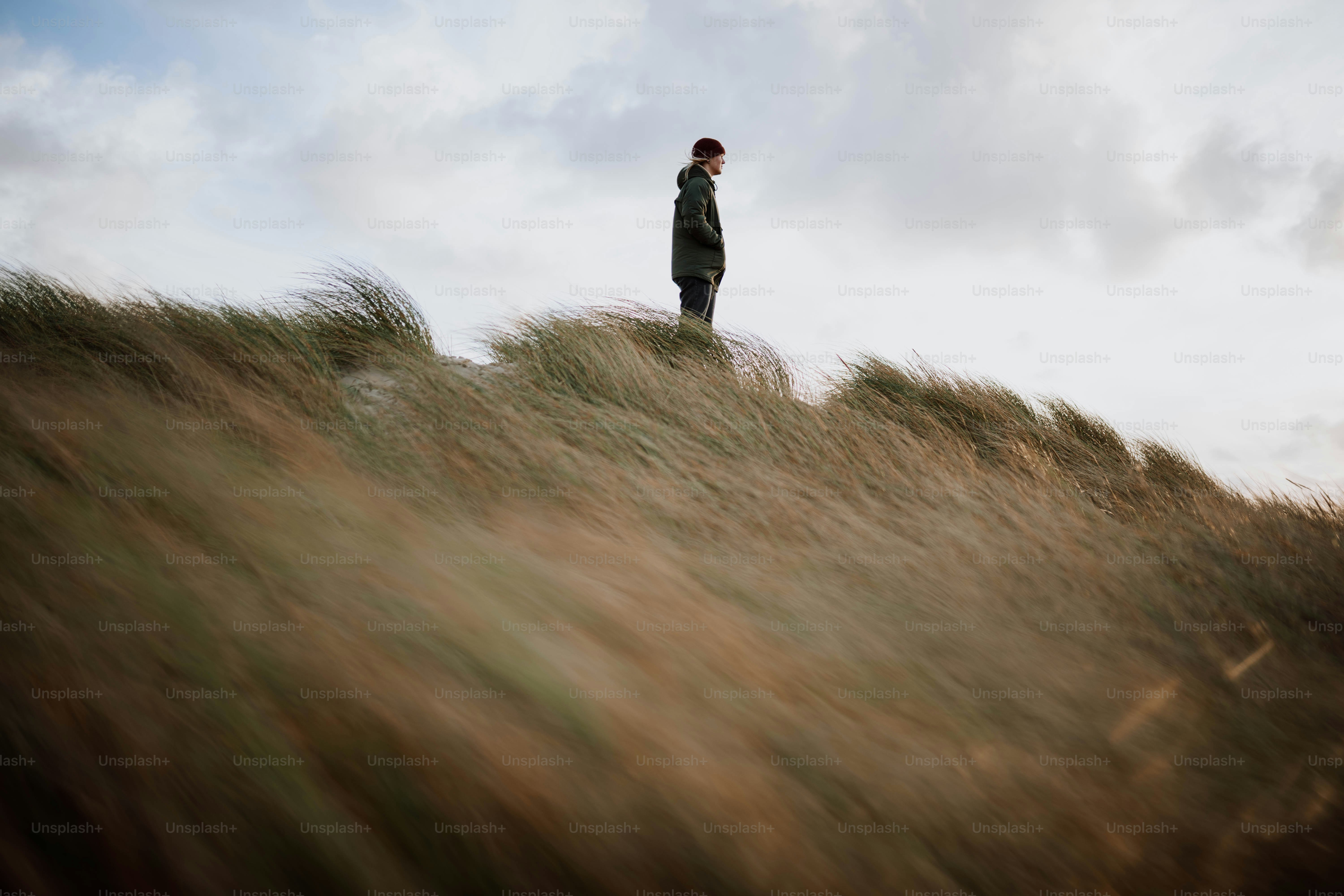 man walking alone