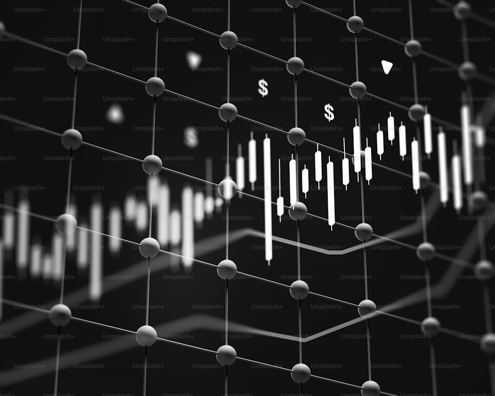 a black and white photo of a bar chart