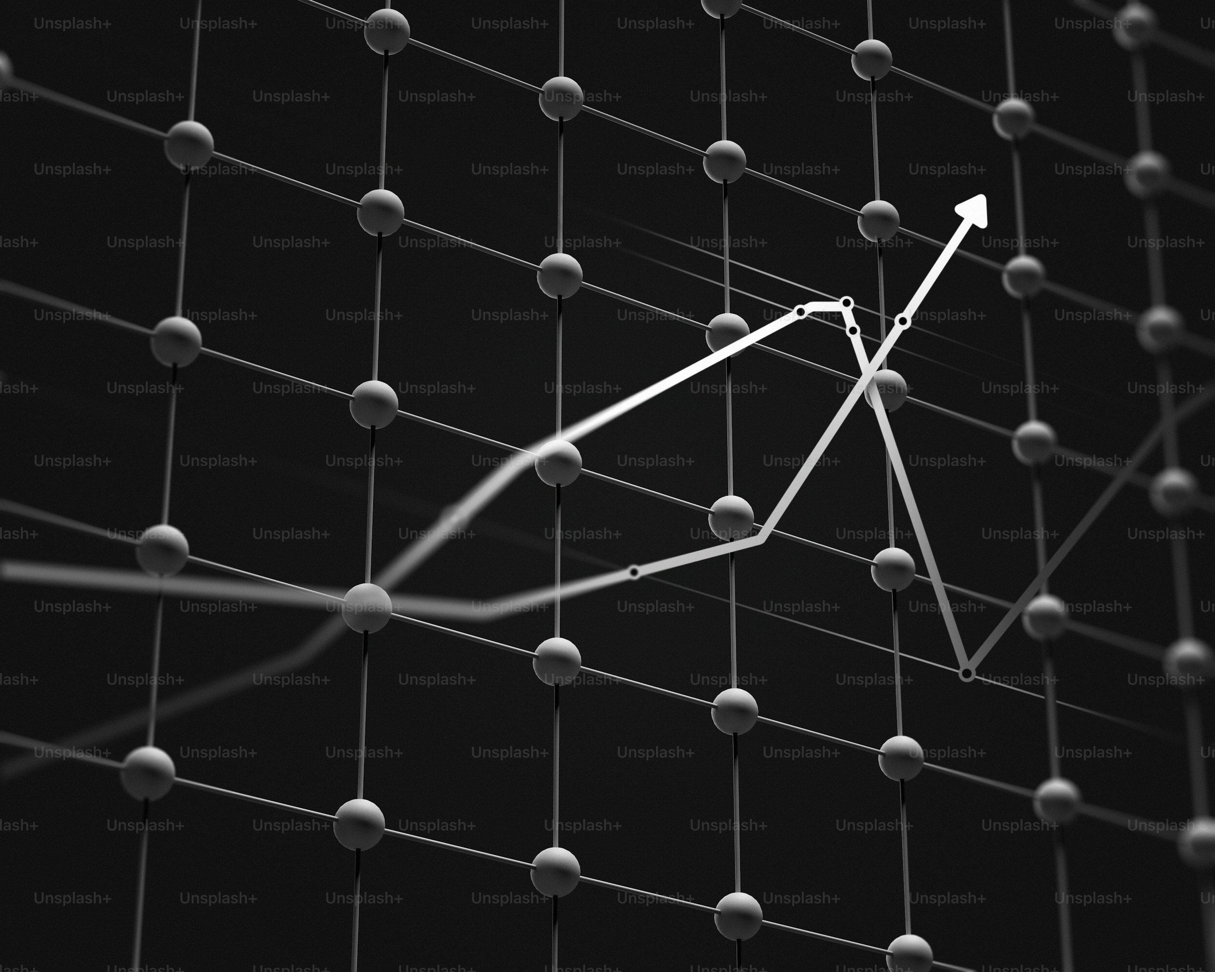 A graph with a house on top of it photo – Economic growth Image on Unsplash