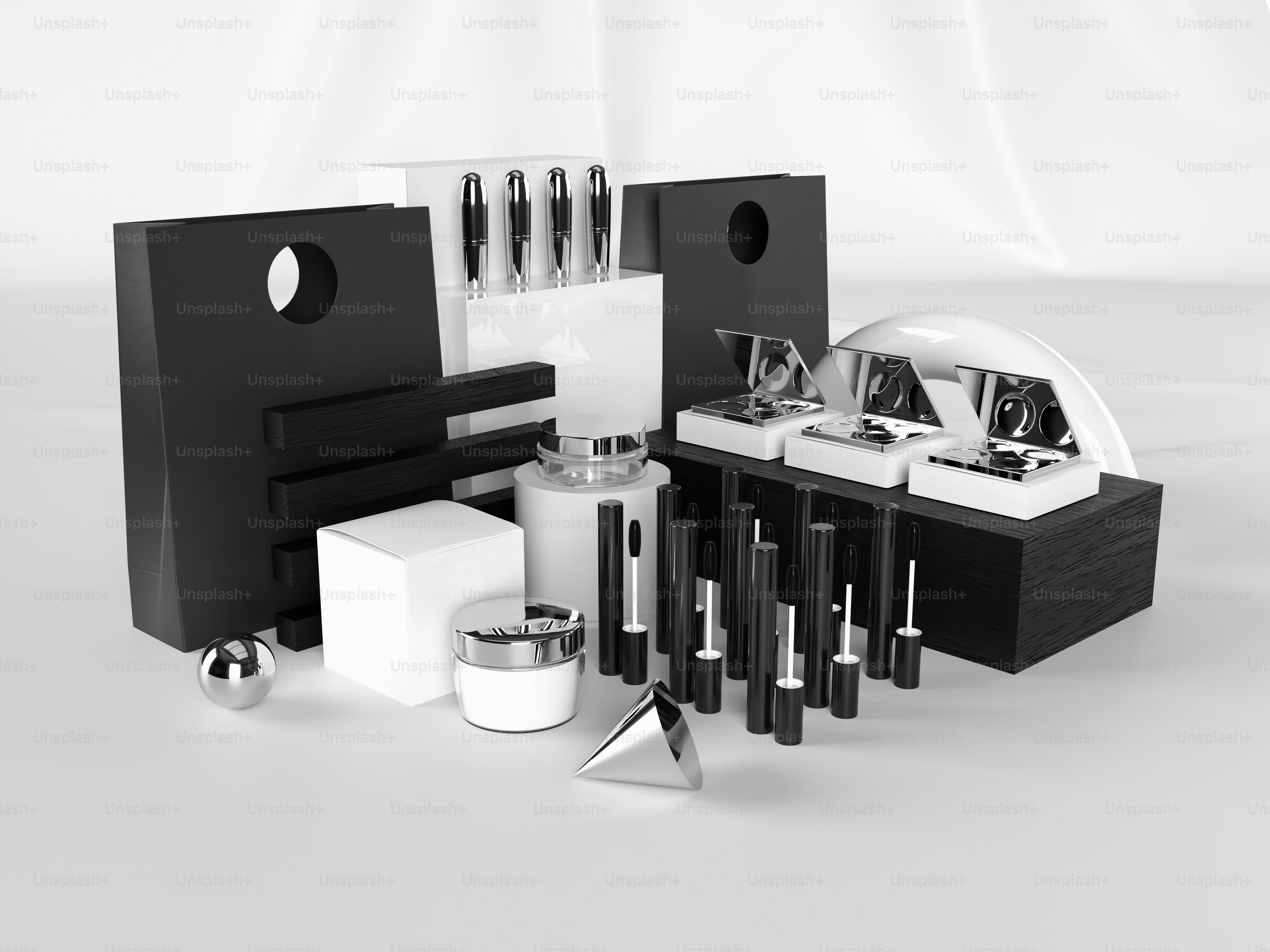 Una foto en blanco y negro de una encimera