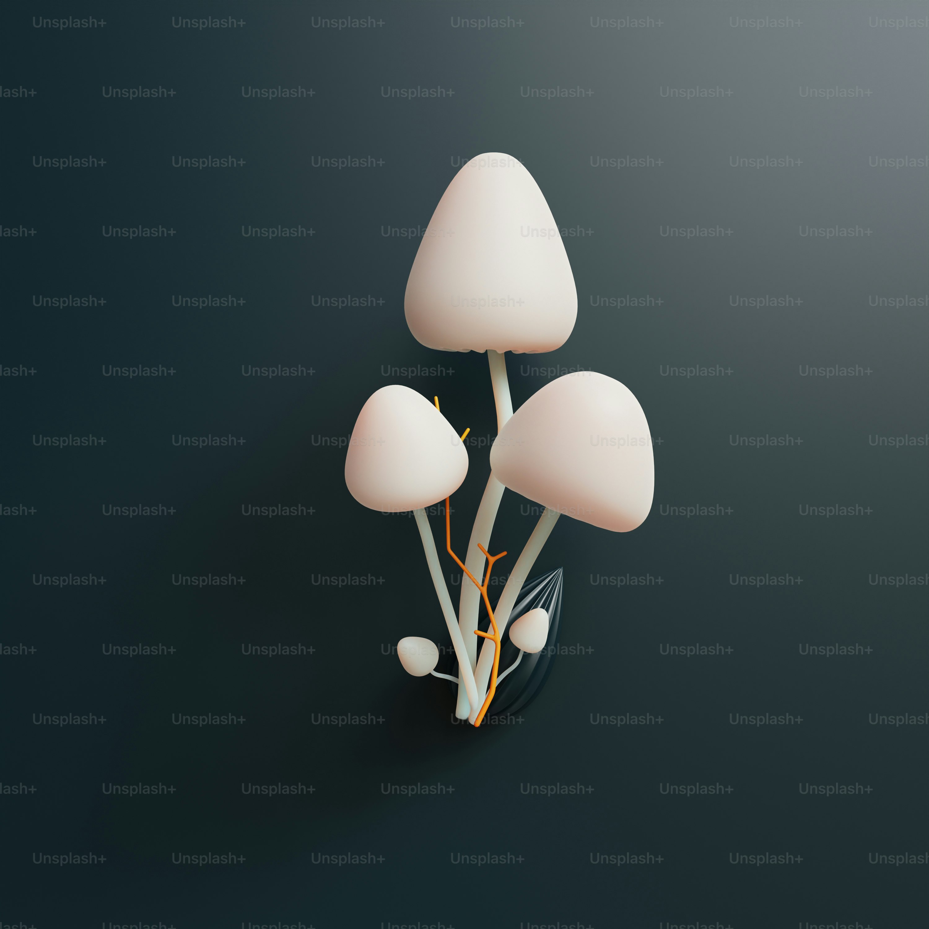 a group of mushrooms sitting on top of a table