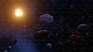 an artist's rendering of a star system