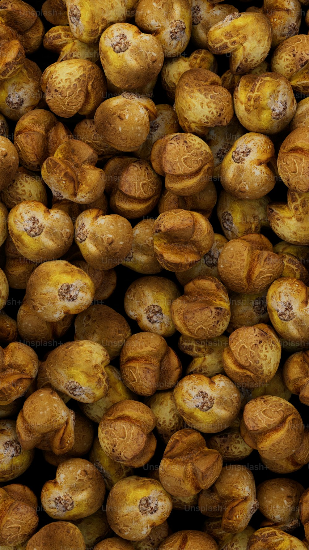 a close up of a bunch of nuts