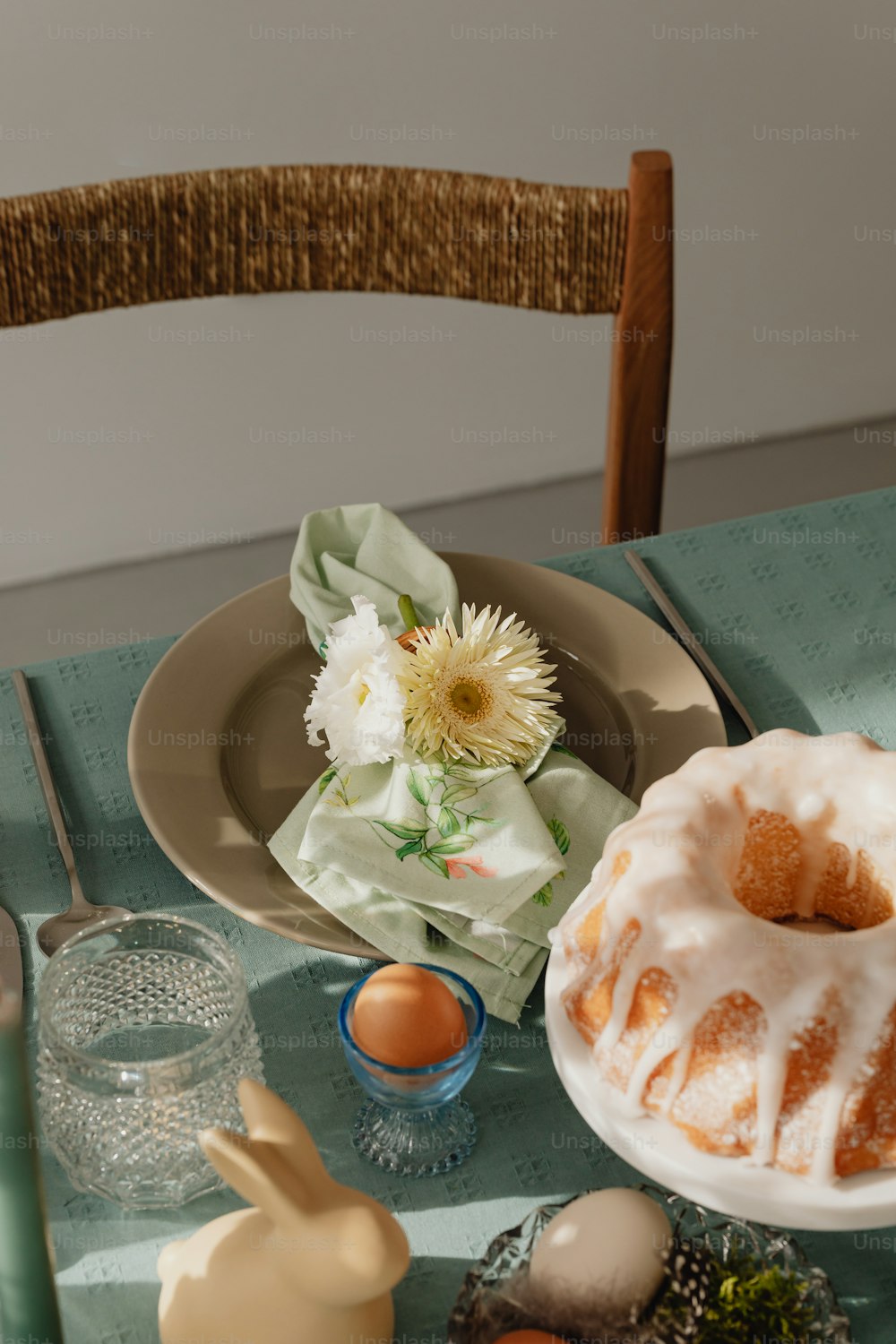 a bundt cake sitting on top of a table