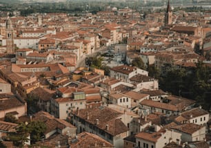 a view of a city from a high point of view