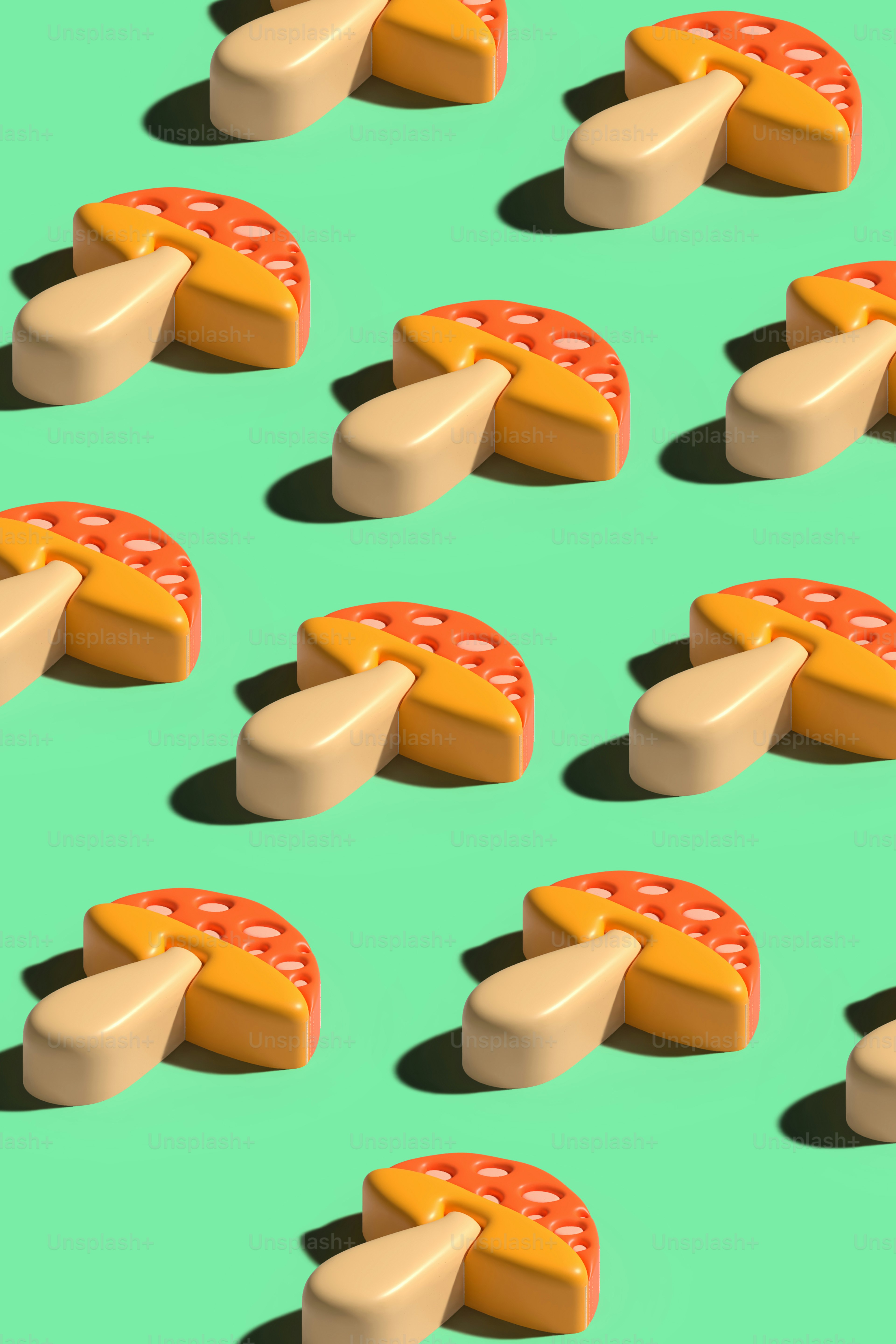 ケチャップとマスタードが乗ったホットドッグのグループ