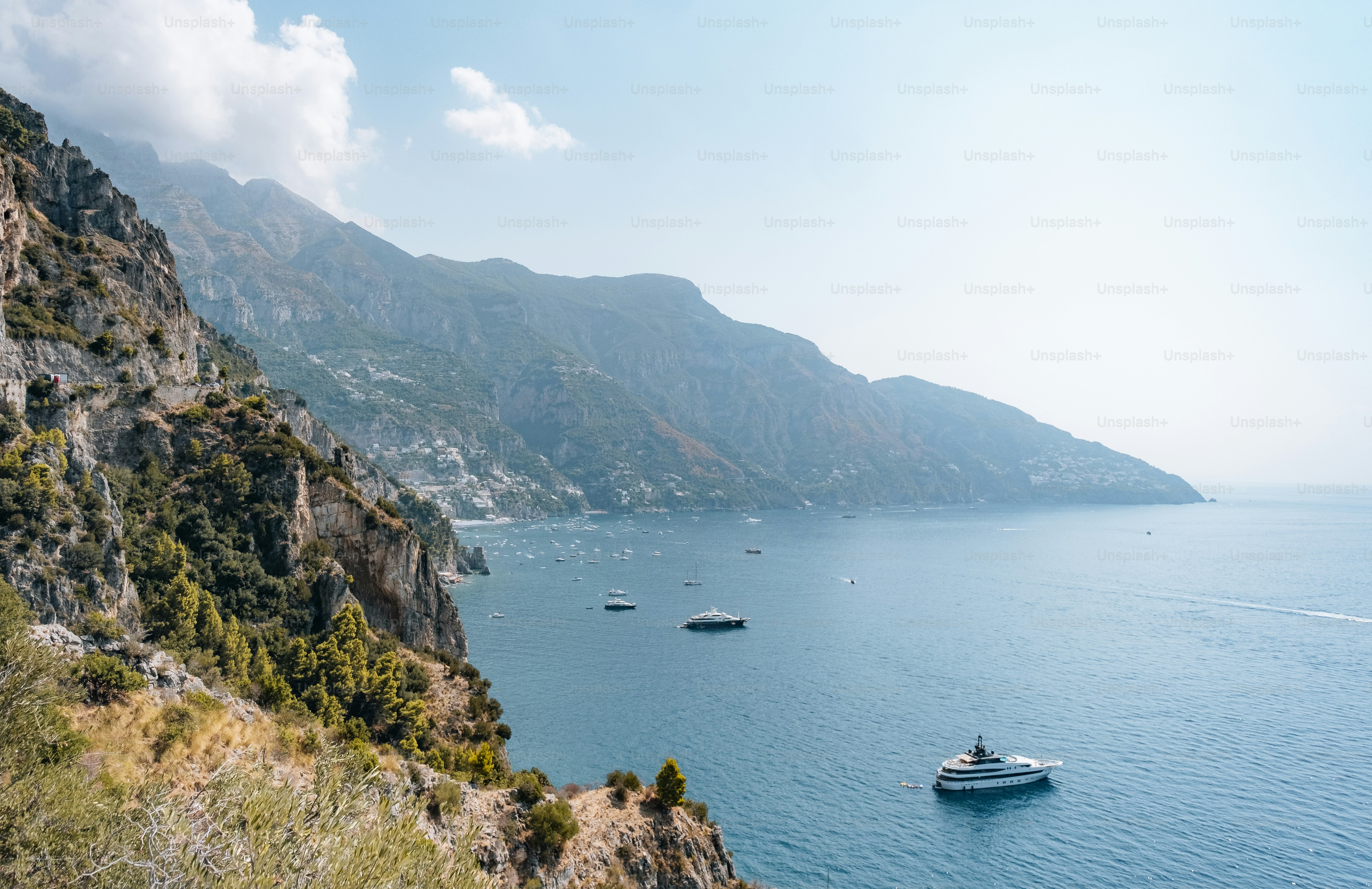 a boat in the middle of a body of water