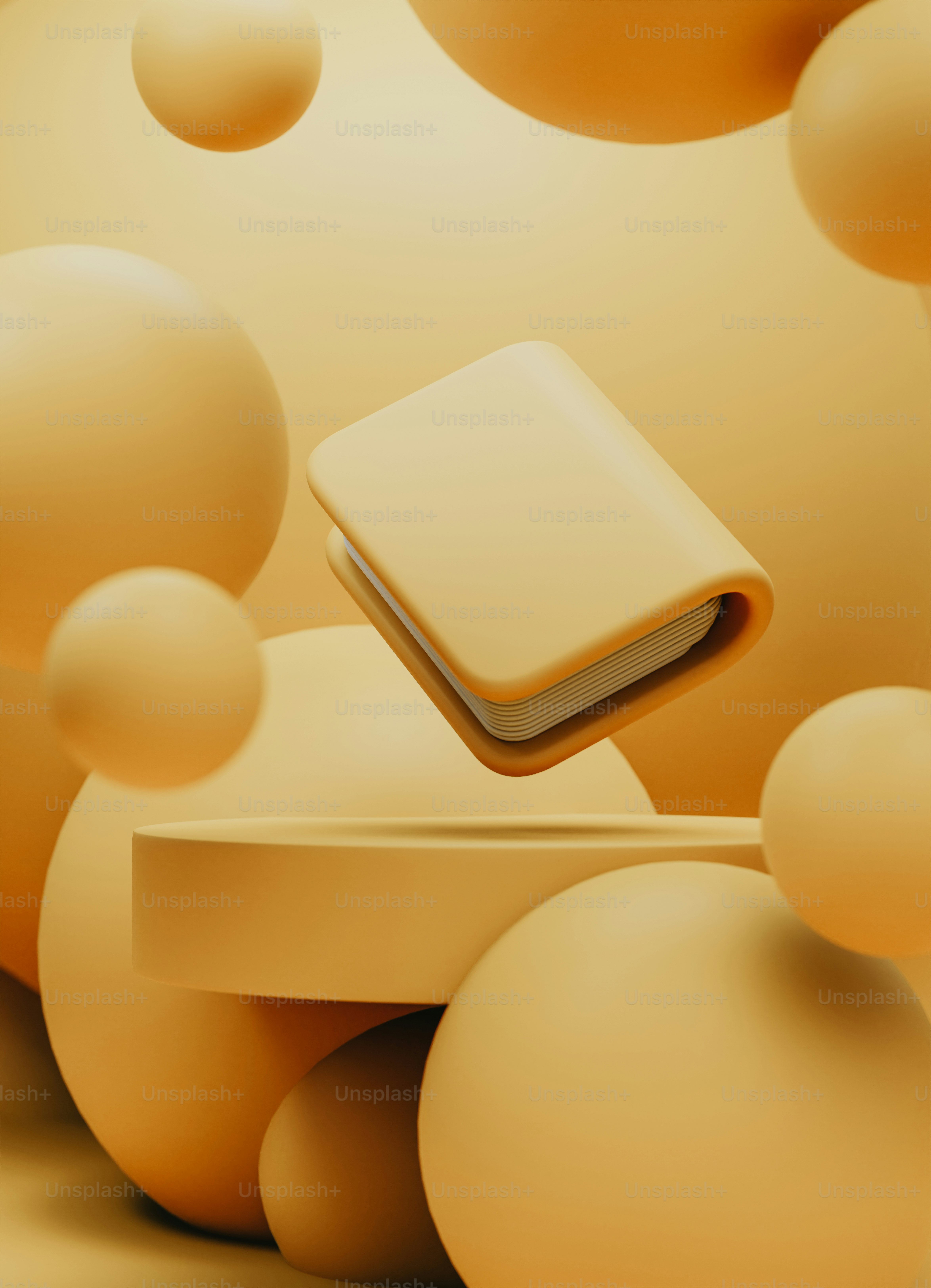 a book sitting on top of a table surrounded by balls