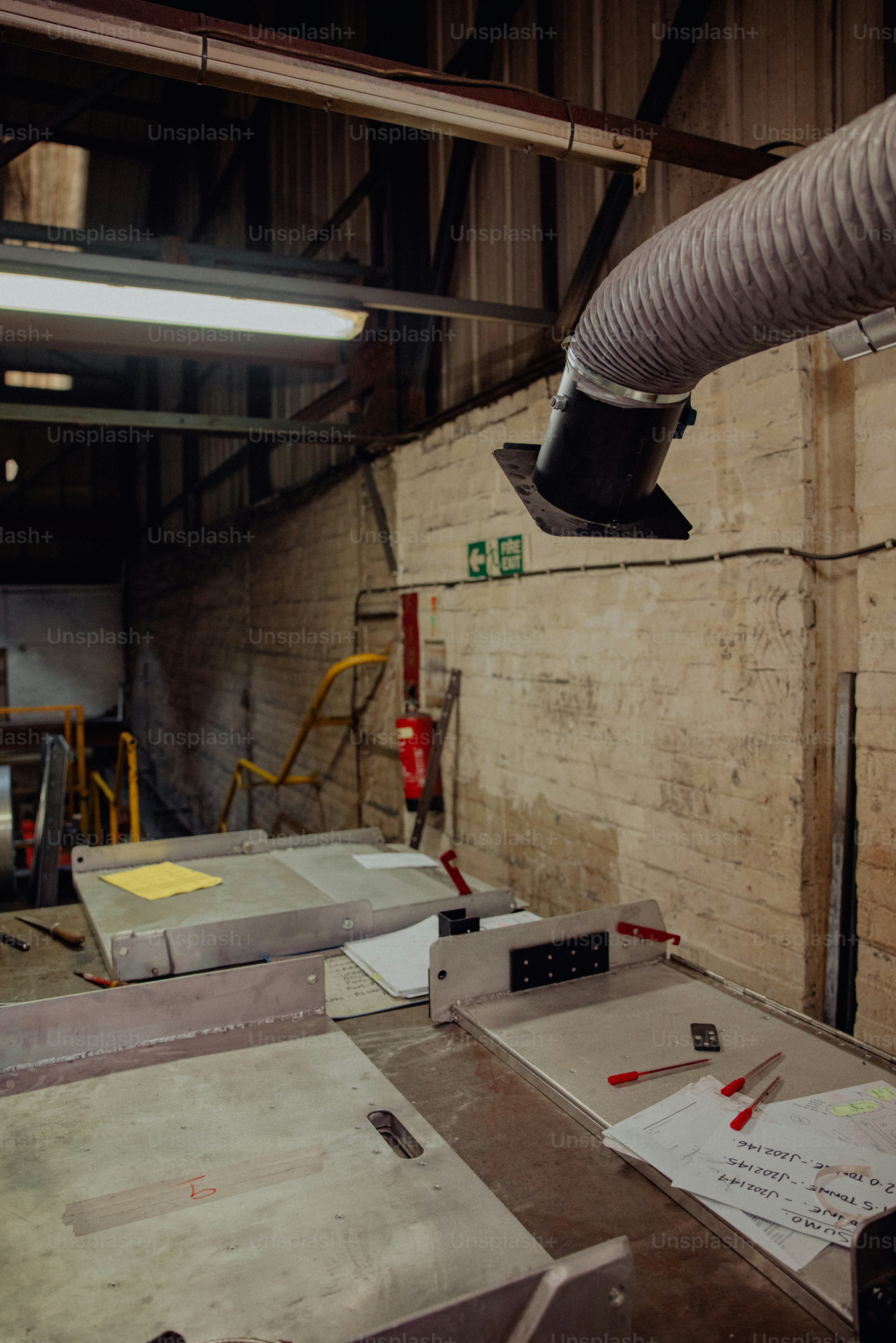 a room that has a bunch of boxes on it
