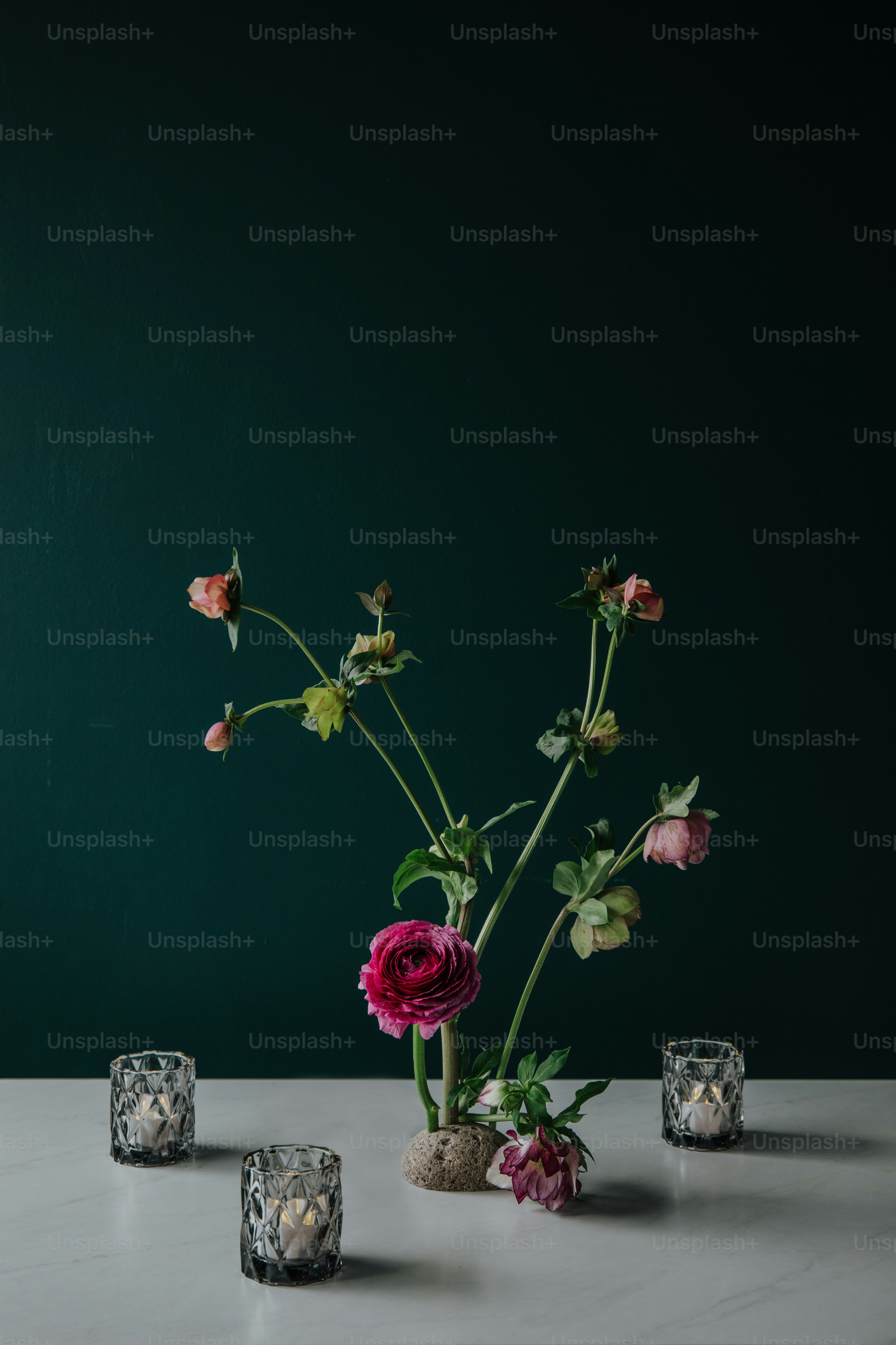 A vase filled with flowers on top of a table photo – Floral Image on ...