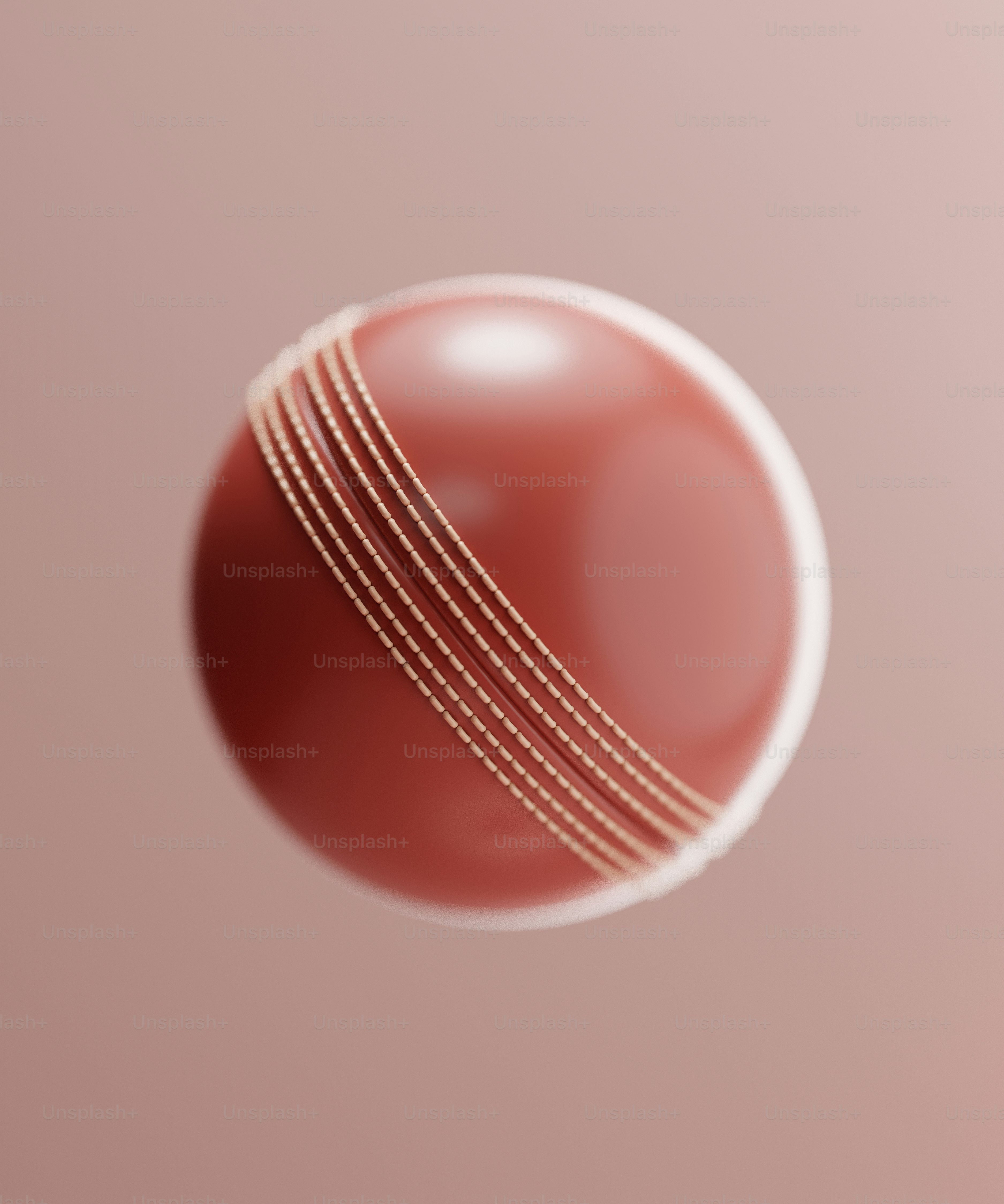 Una bola roja y blanca volando por el aire