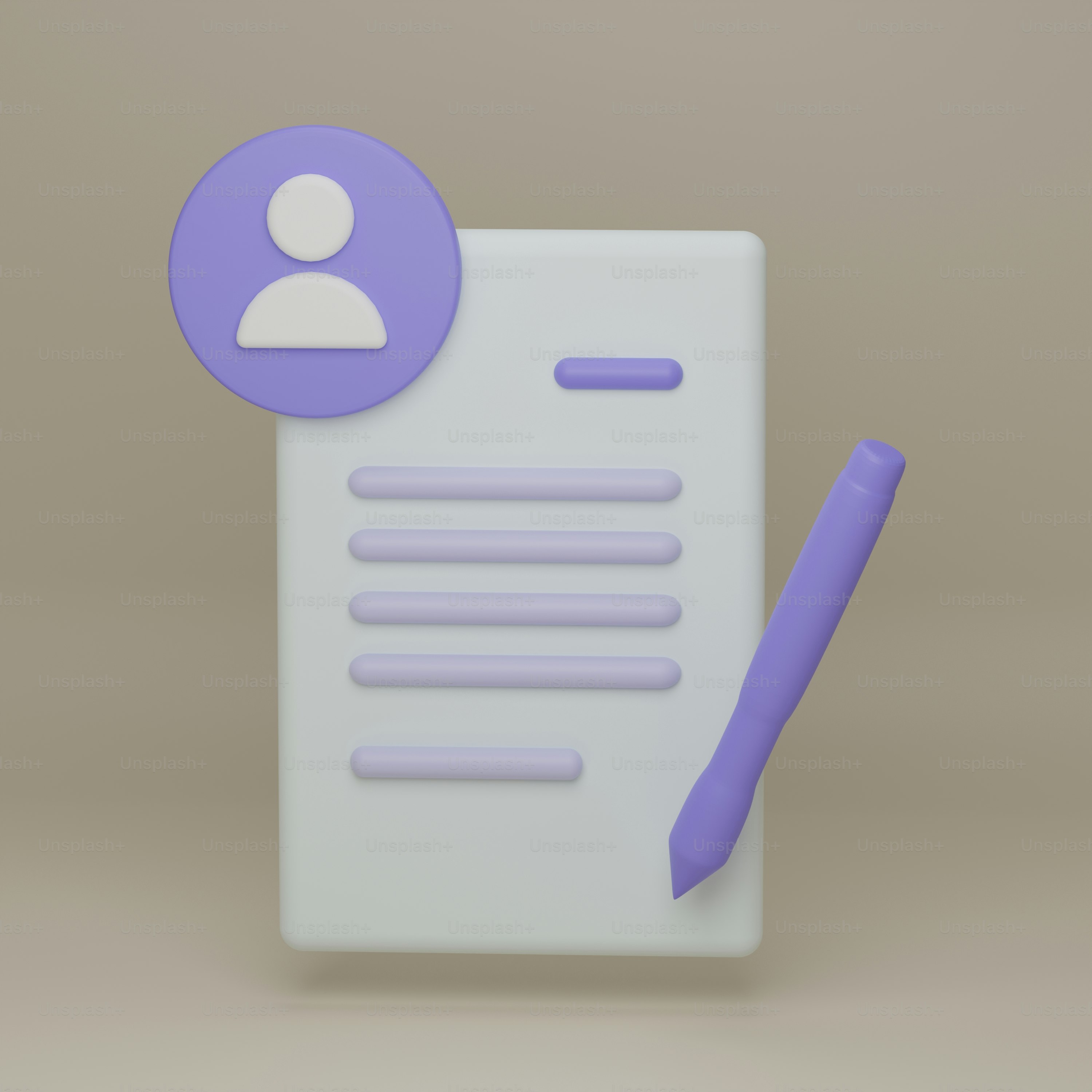 a paper with a marker and a paper with a person on it