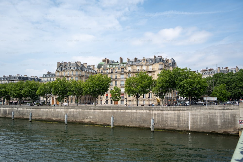 a large building next to a body of water