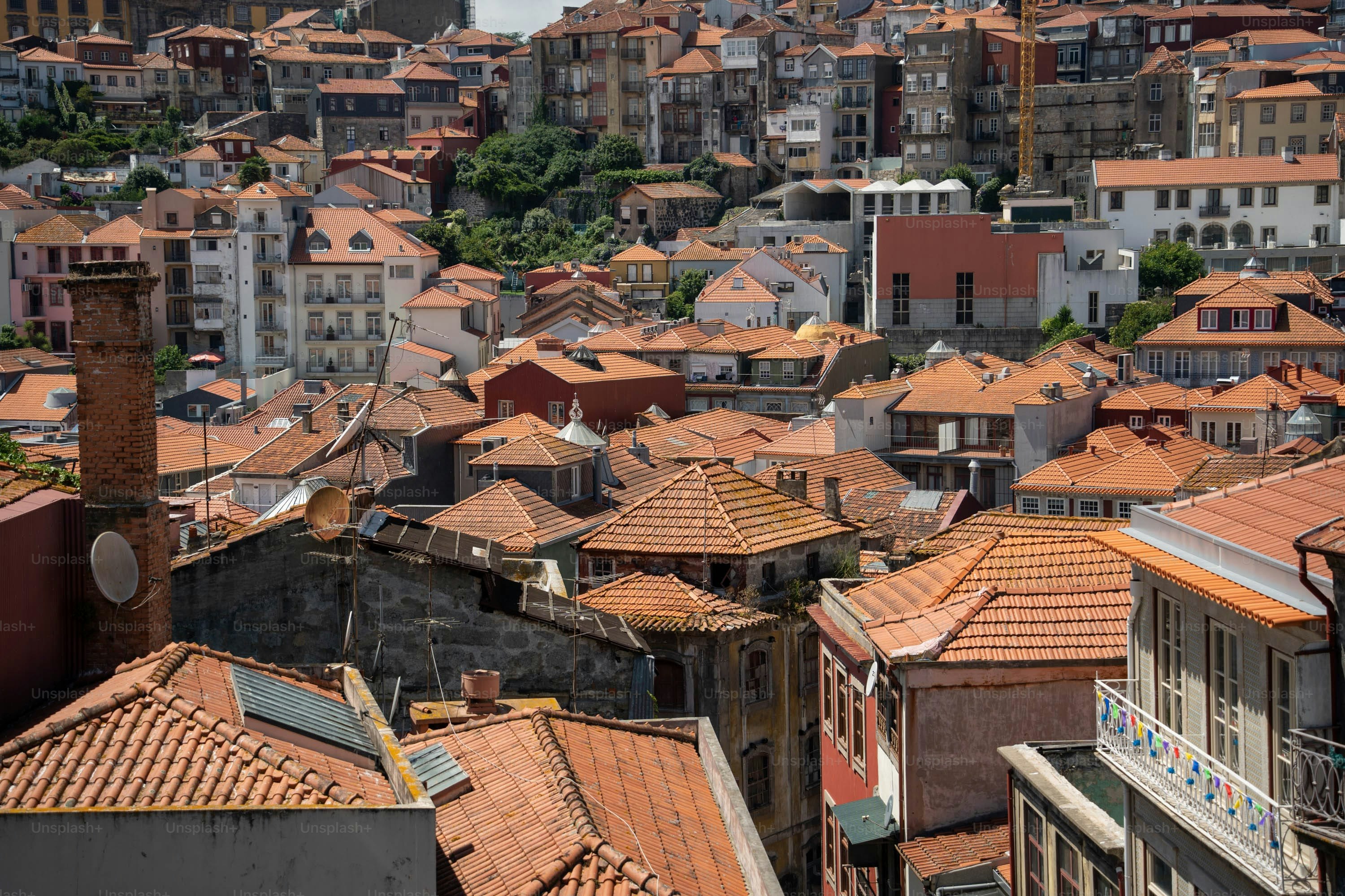 a view of a city with lots of buildings