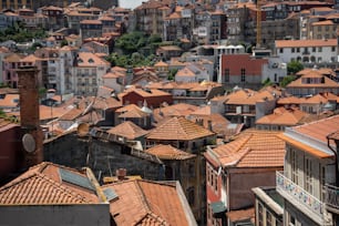 a view of a city with lots of buildings